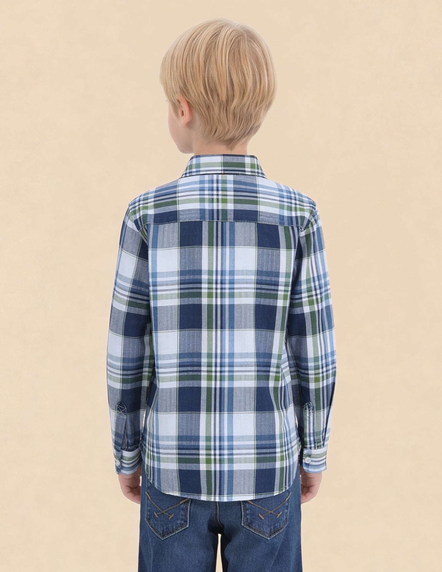 Tartan Checked Twill Shirt Indigo - U.S. Polo Assn. India | Large