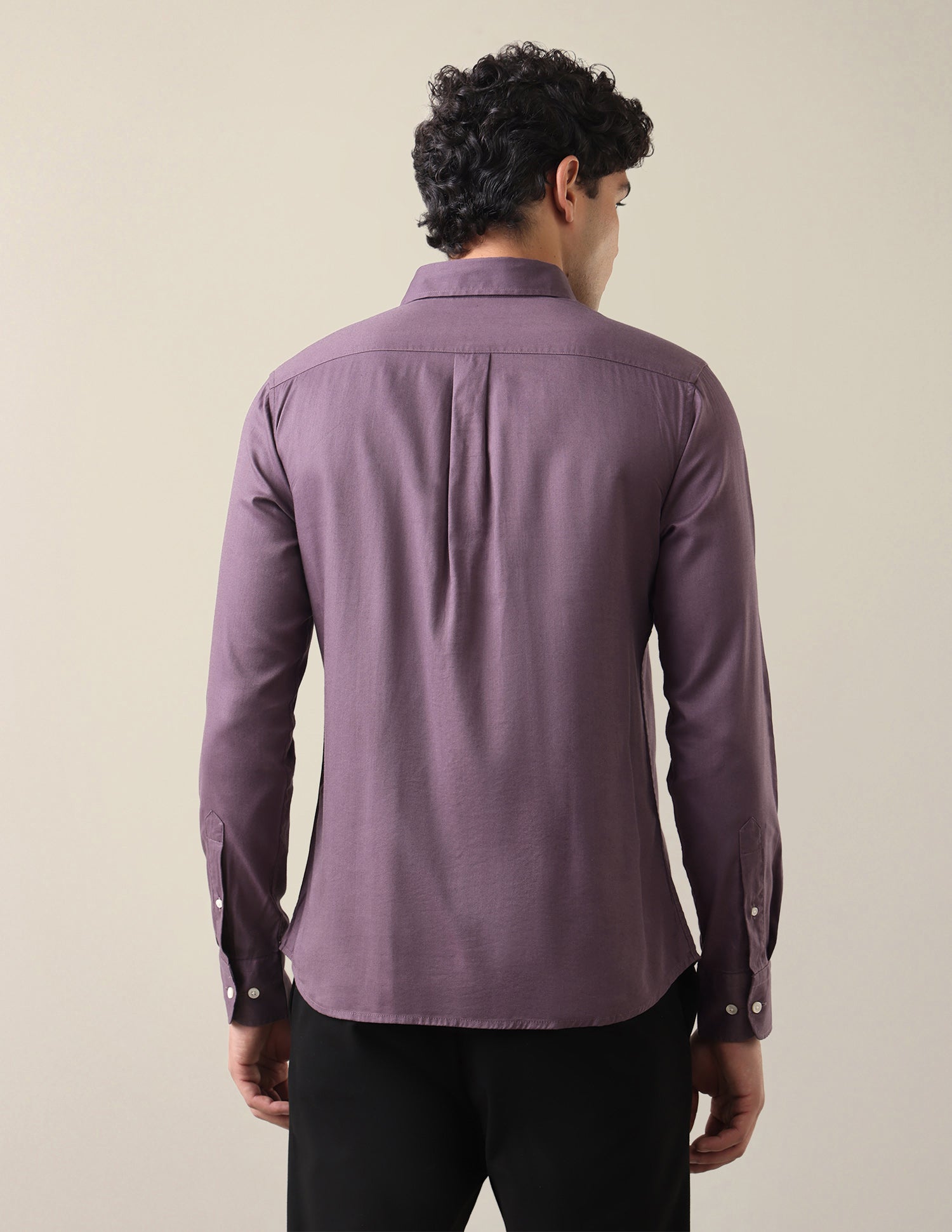 Twill Regular Fit Shirt Lavender - U.S. Polo Assn. India | Large