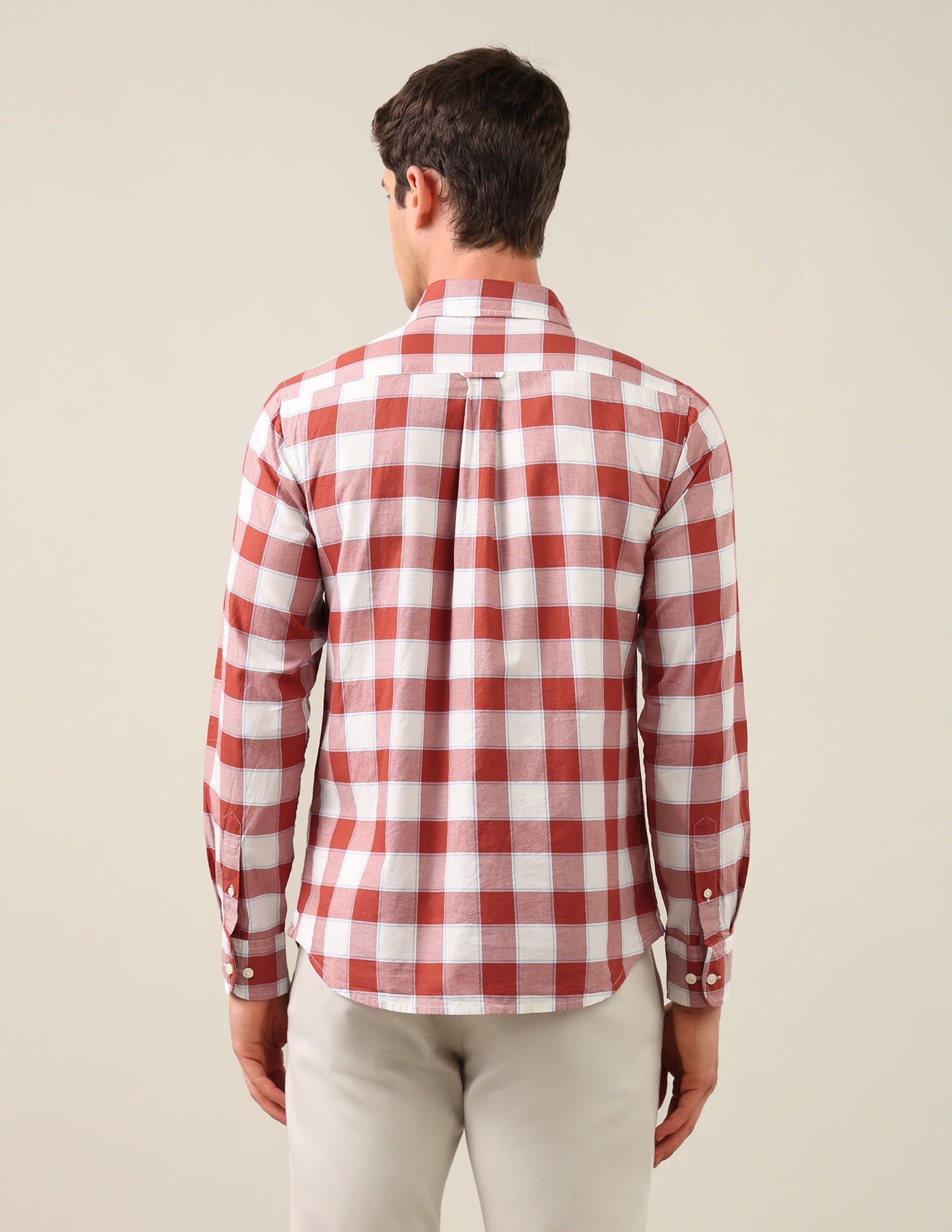 Twill Grid Tattersall Checked Shirt Red - U.S. Polo Assn. India | Large