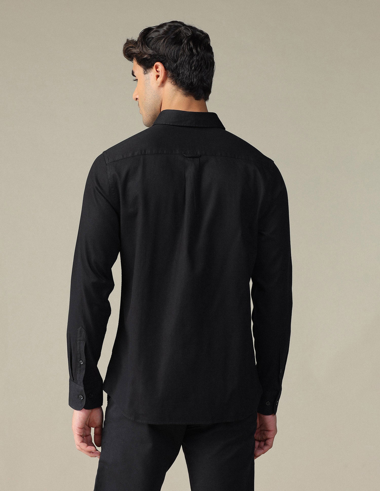 Pure Cotton Tailored Fit Shirt Black - U.S. POLO ASSN. | Large