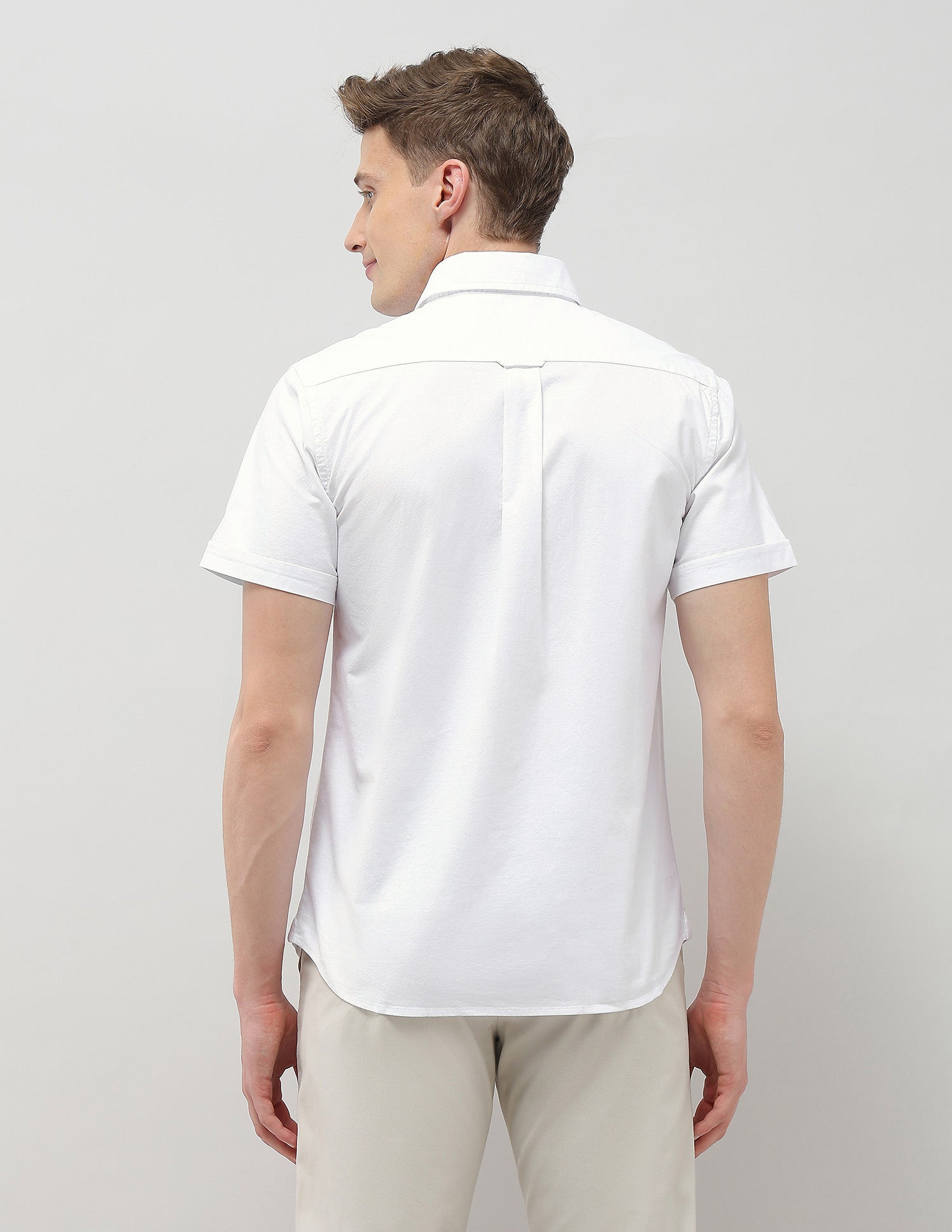 Tailored Fit Oxford Shirt White - U.S. Polo Assn. India | Large