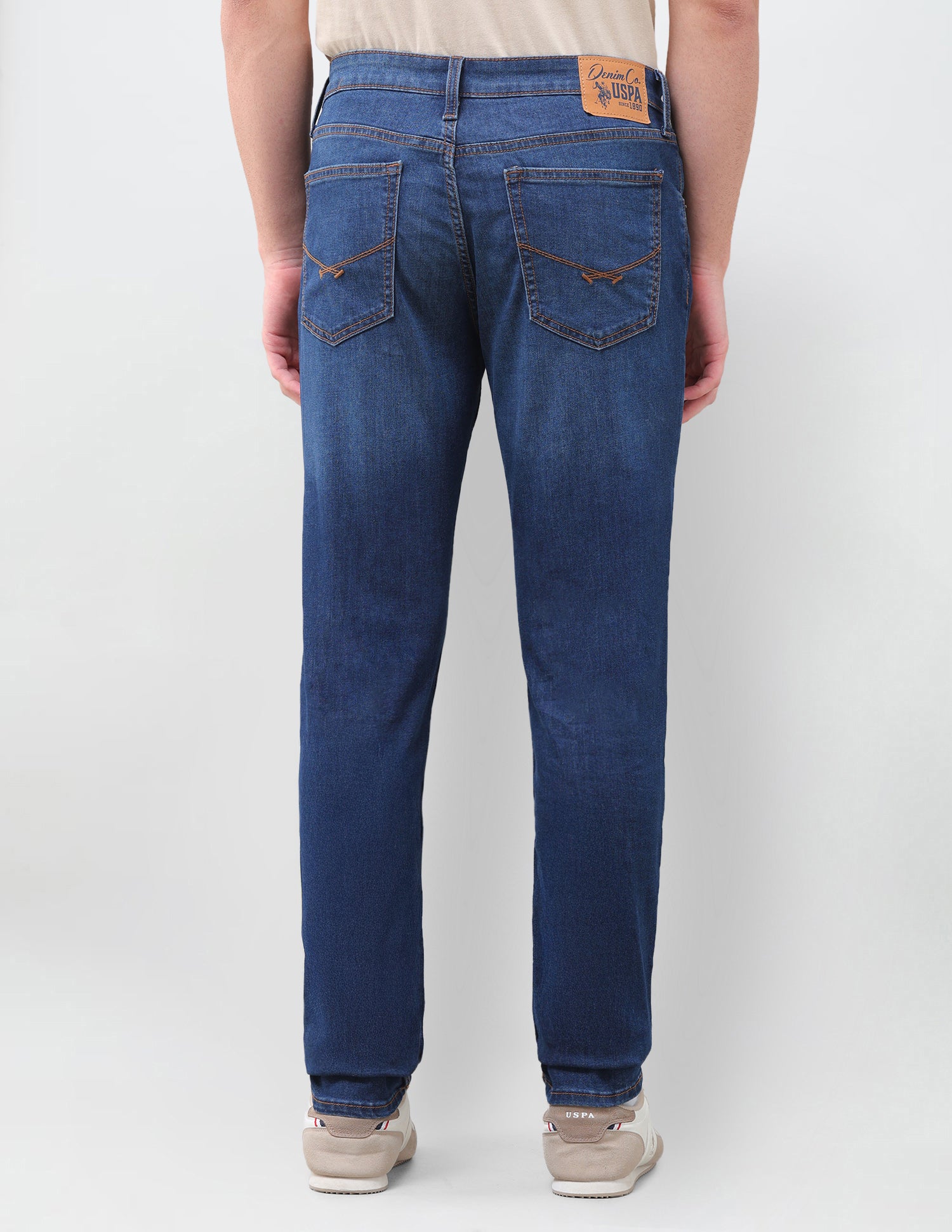 Brandon Slim-Tapered Fit Blue Jeans Indigo - U.S. Polo Assn. India | Large
