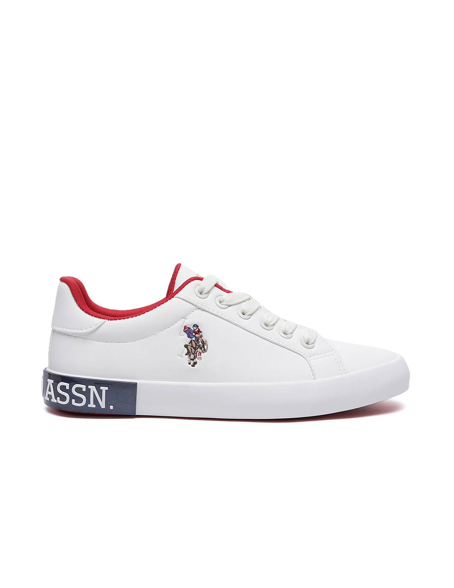 Women Round Toe Logo Aubrey 2.0 Sneakers White - U.S. Polo Assn. India | Large