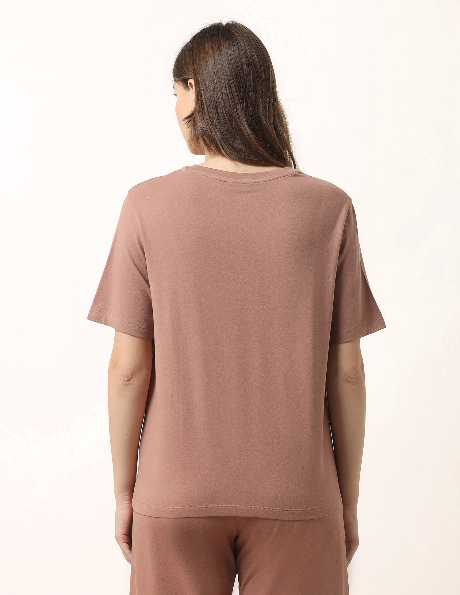 Boxy Fit Lounge T-Shirt Beige - U.S. POLO ASSN. | Large