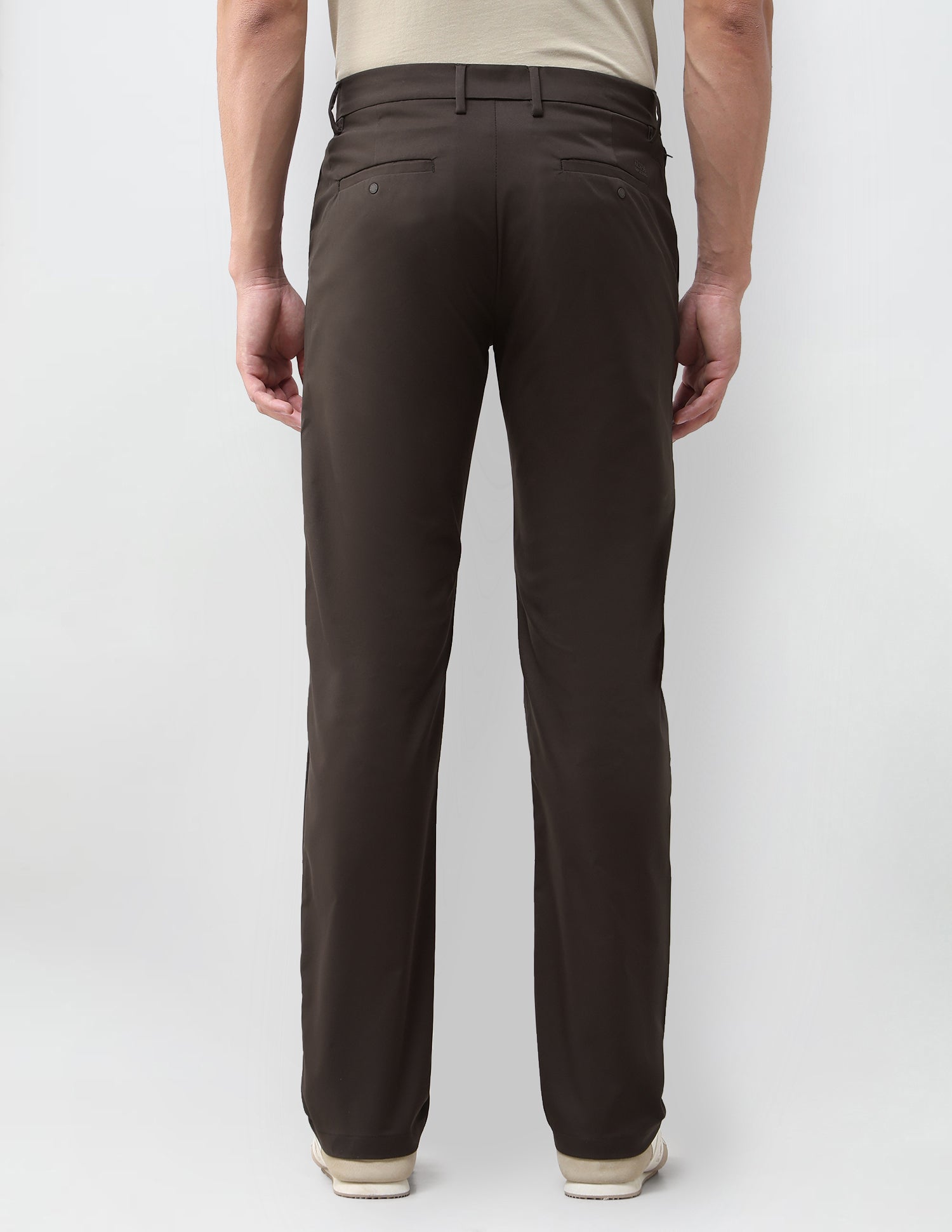 Mid Rise Riley Straight Fit Trousers Choco - U.S. Polo Assn. India | Large