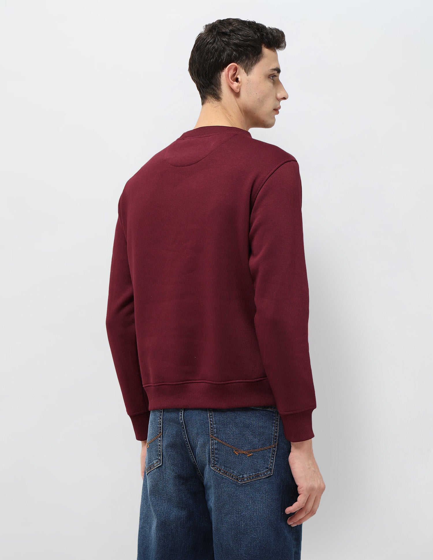 Graphic Brand Embroidered Regular Fit Sweatshirt Dark Red - U.S. POLO ASSN. | Large