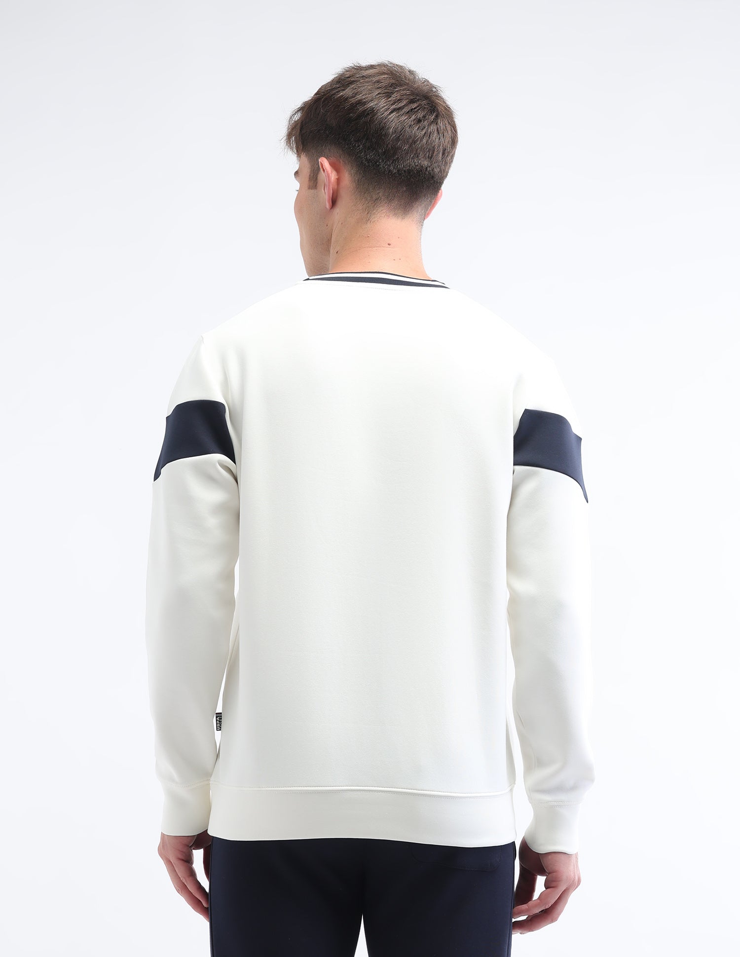 Brand Printed Luxe Sweatshirt White - U.S. Polo Assn. India | Large
