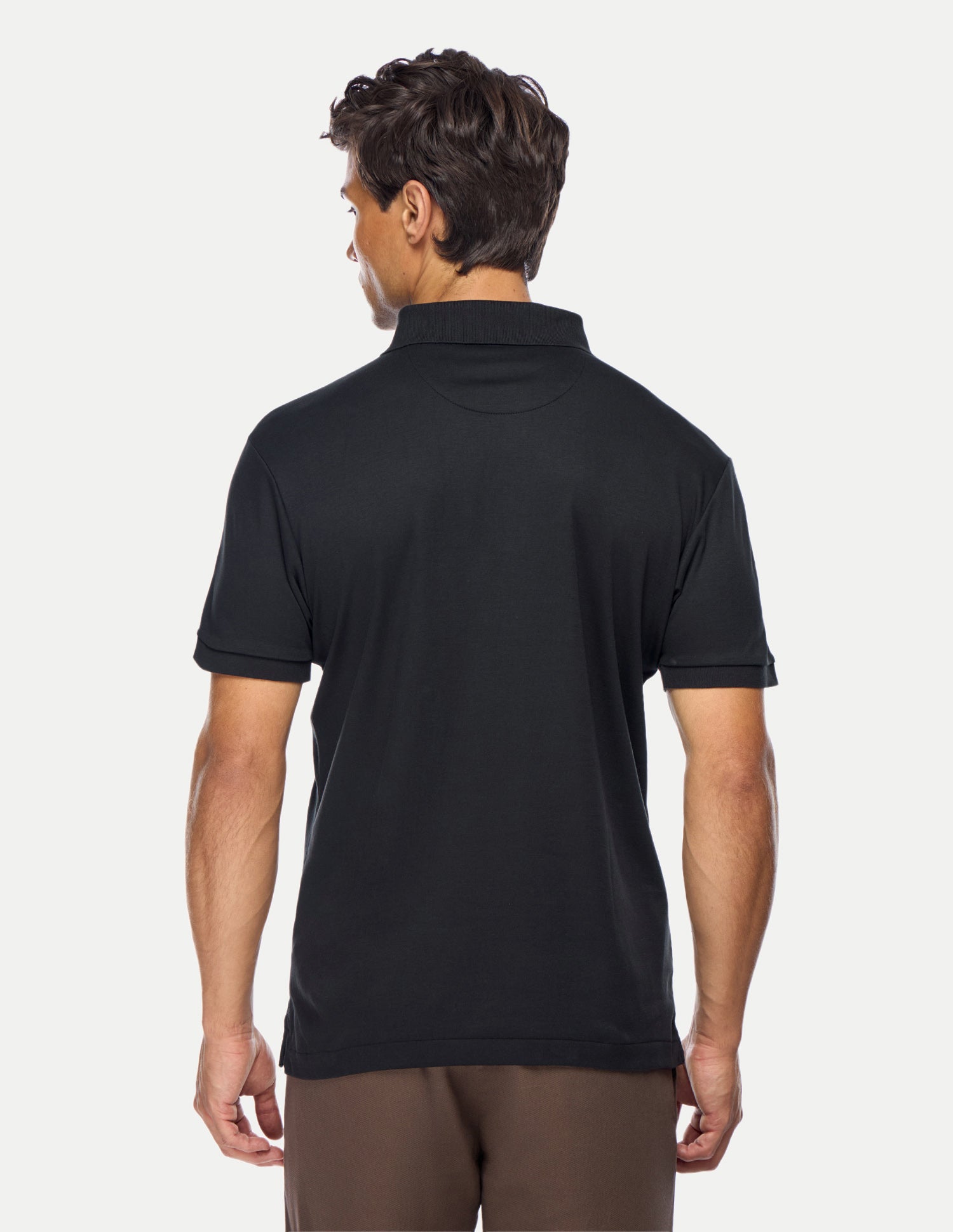 Solid Slim Fit Polo Shirt Black - U.S. Polo Assn. India | Large