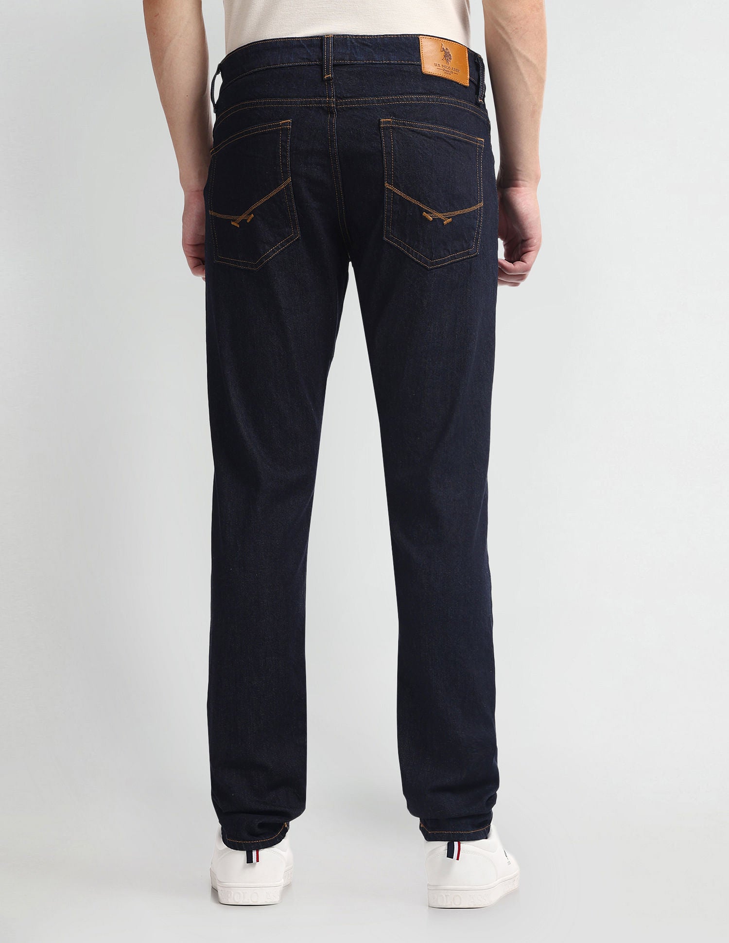 Brandon Slim Tapered Fit Blue Jeans Blue - U.S. Polo Assn. India | Large