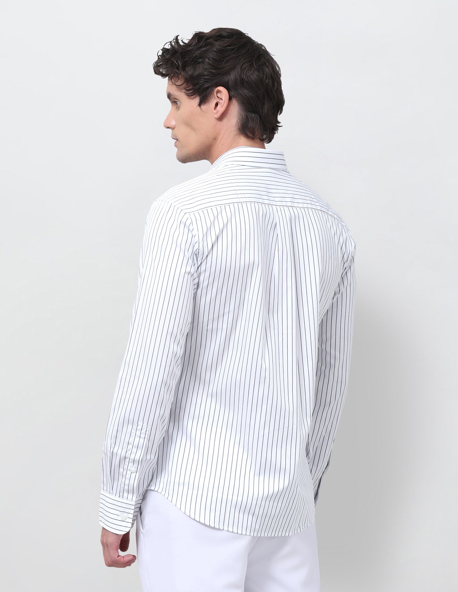 Vertical Striped Regular Fit Shirt Blue - U.S. Polo Assn. India | Large
