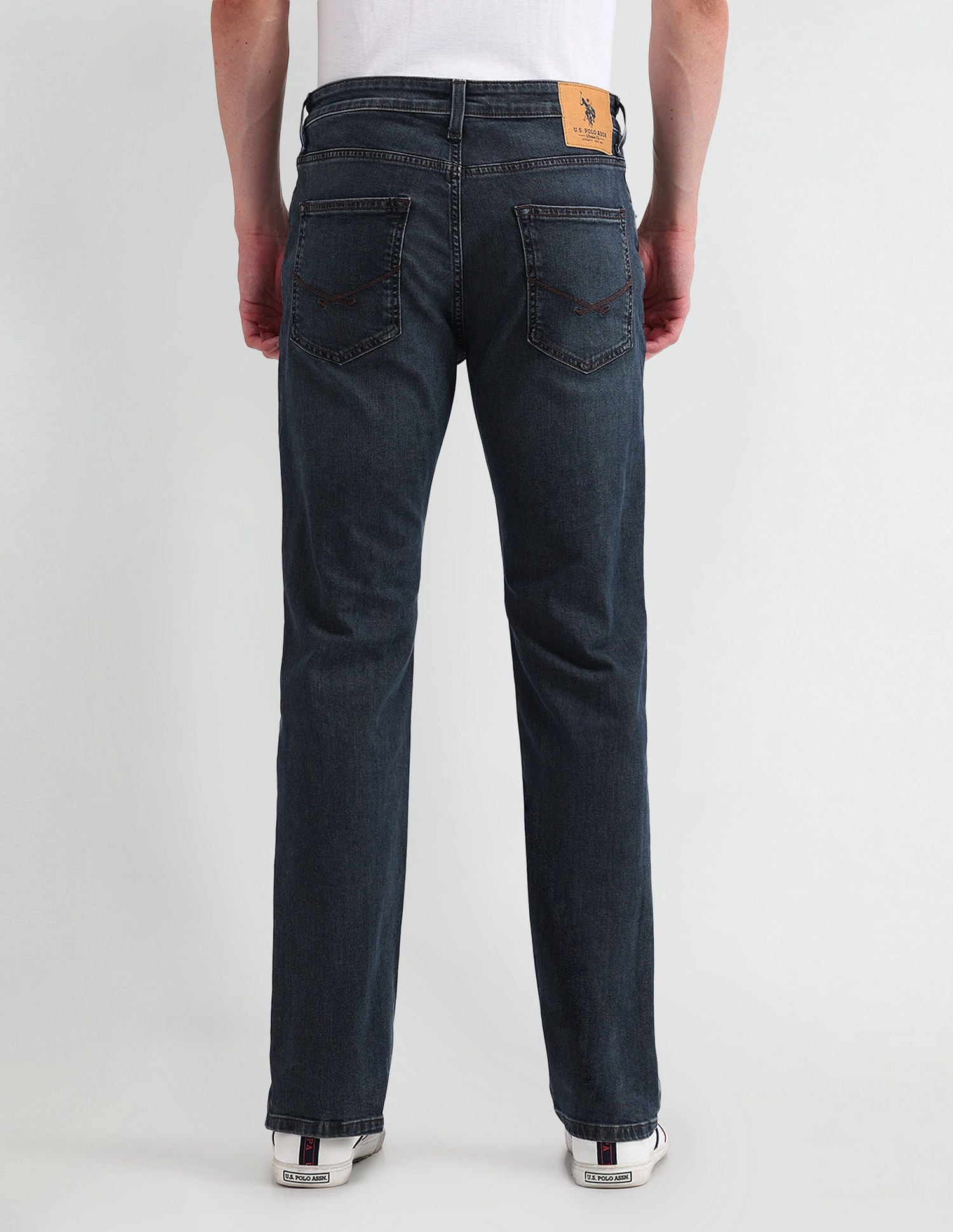 Slim Straight Fit Blue Jeans Dark-Blue - U.S. POLO ASSN. | Large