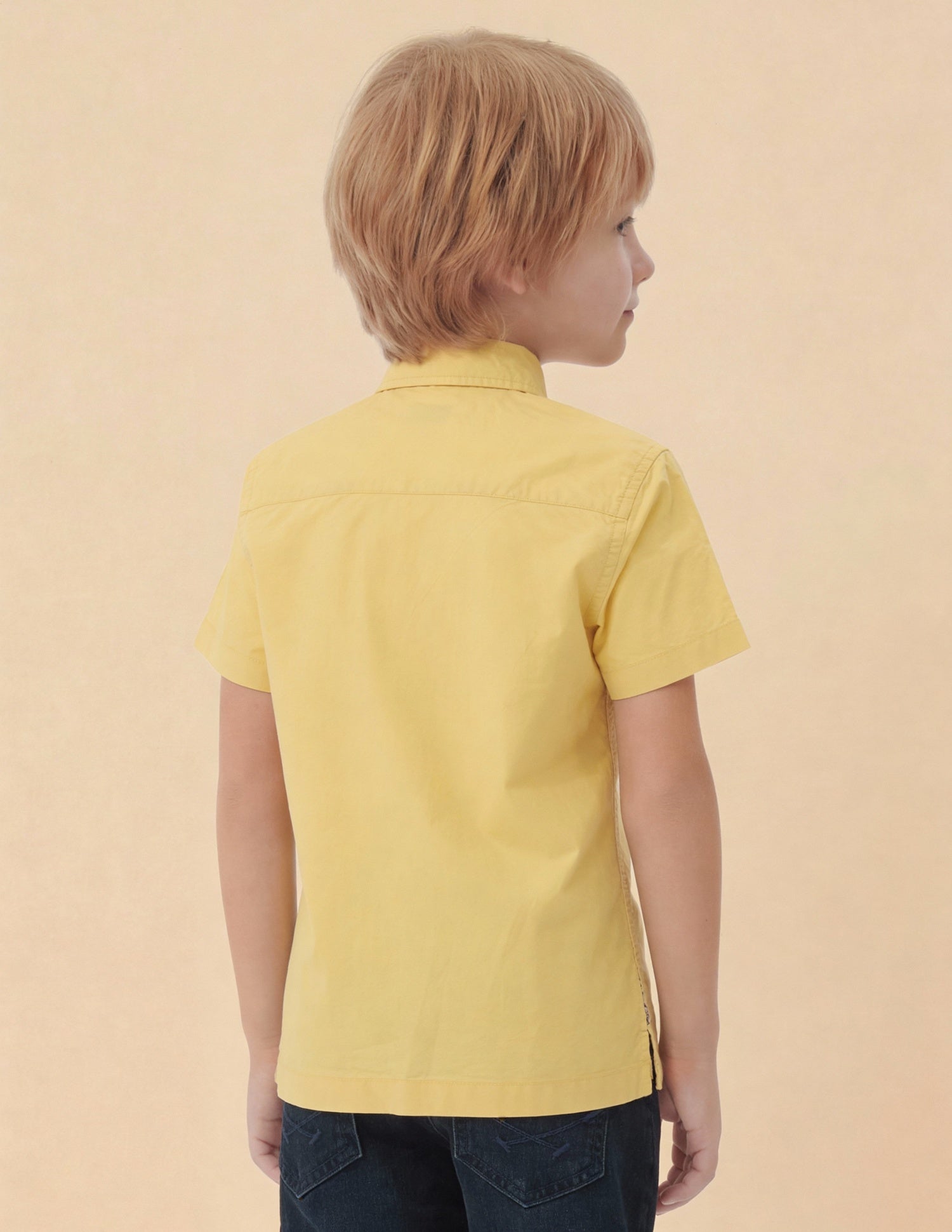 Graphic Brand Printed Regular Fit Shirt Yellow - U.S. Polo Assn. India | Large