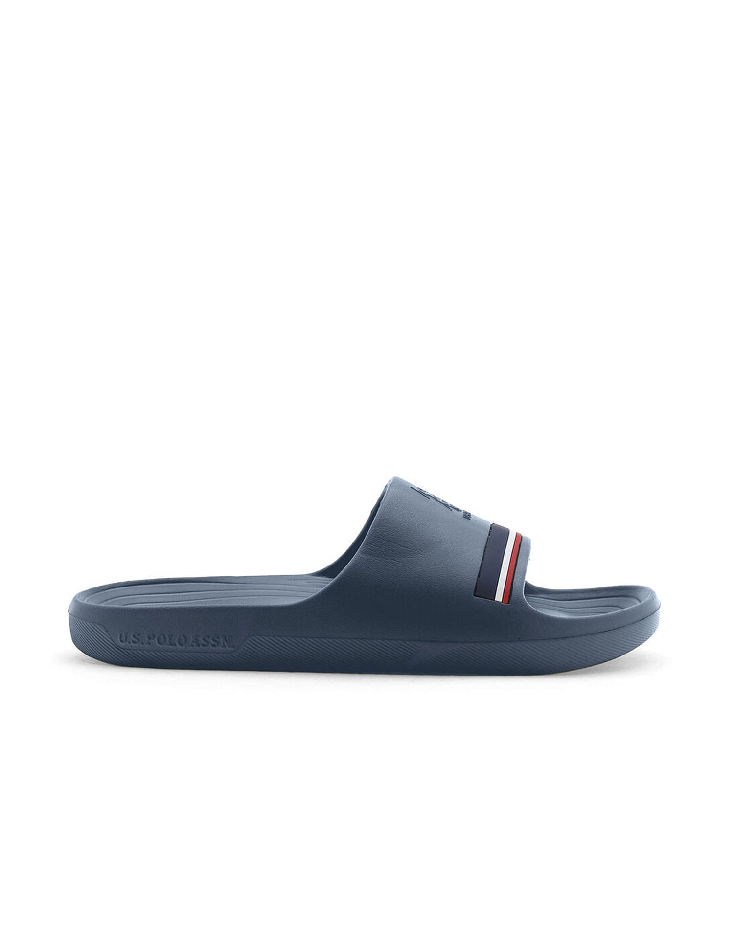Men Easton Navy Foam Walk Sliders Navy - U.S. Polo Assn. India | Large