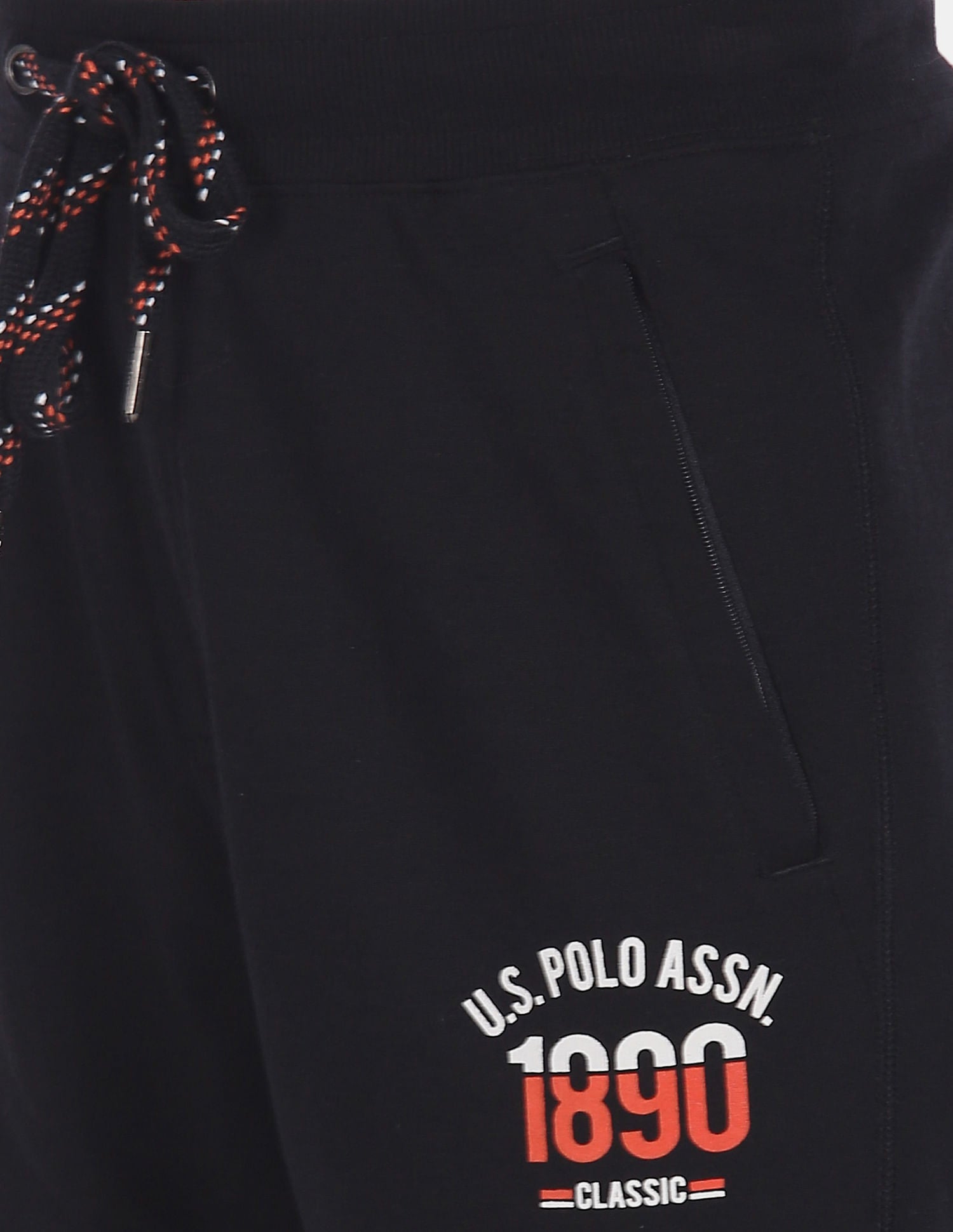 Comfort Fit Mid Rise I606 Lounge Track Pants - Pack Of 1 Black - U.S. POLO ASSN. | Large