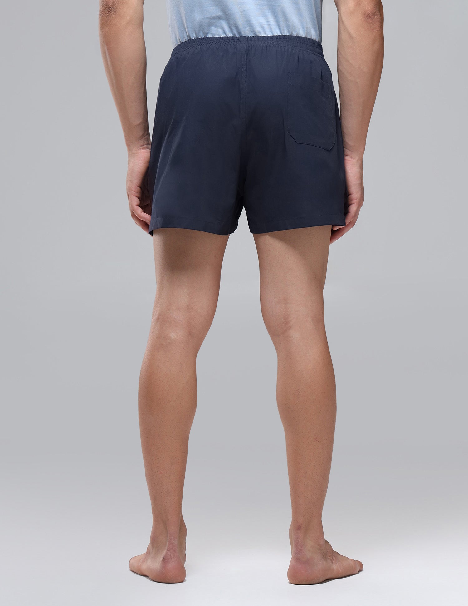 Pure Cotton Mid Rise OEX14 Boxers - Pack Of 1 Uspa Navy - U.S. Polo Assn. India | Large