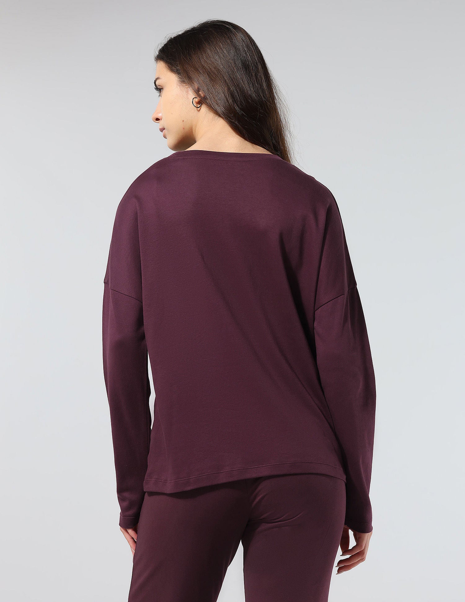 Boat Neck Relaxed Fit Lounge T-Shirt Maroon - U.S. POLO ASSN. | Large