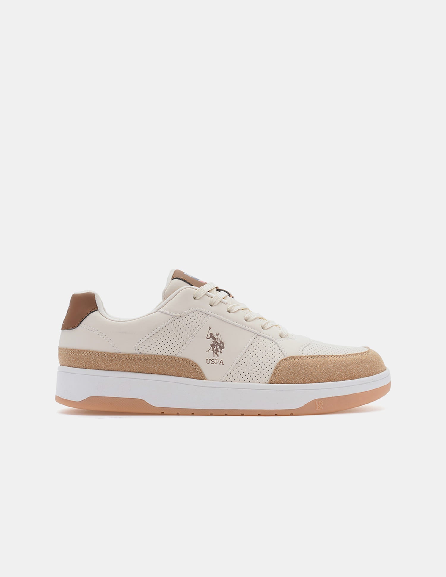 Men Colour Blocked Simon 2.0 Sneakers Beige - U.S. Polo Assn. India | Large