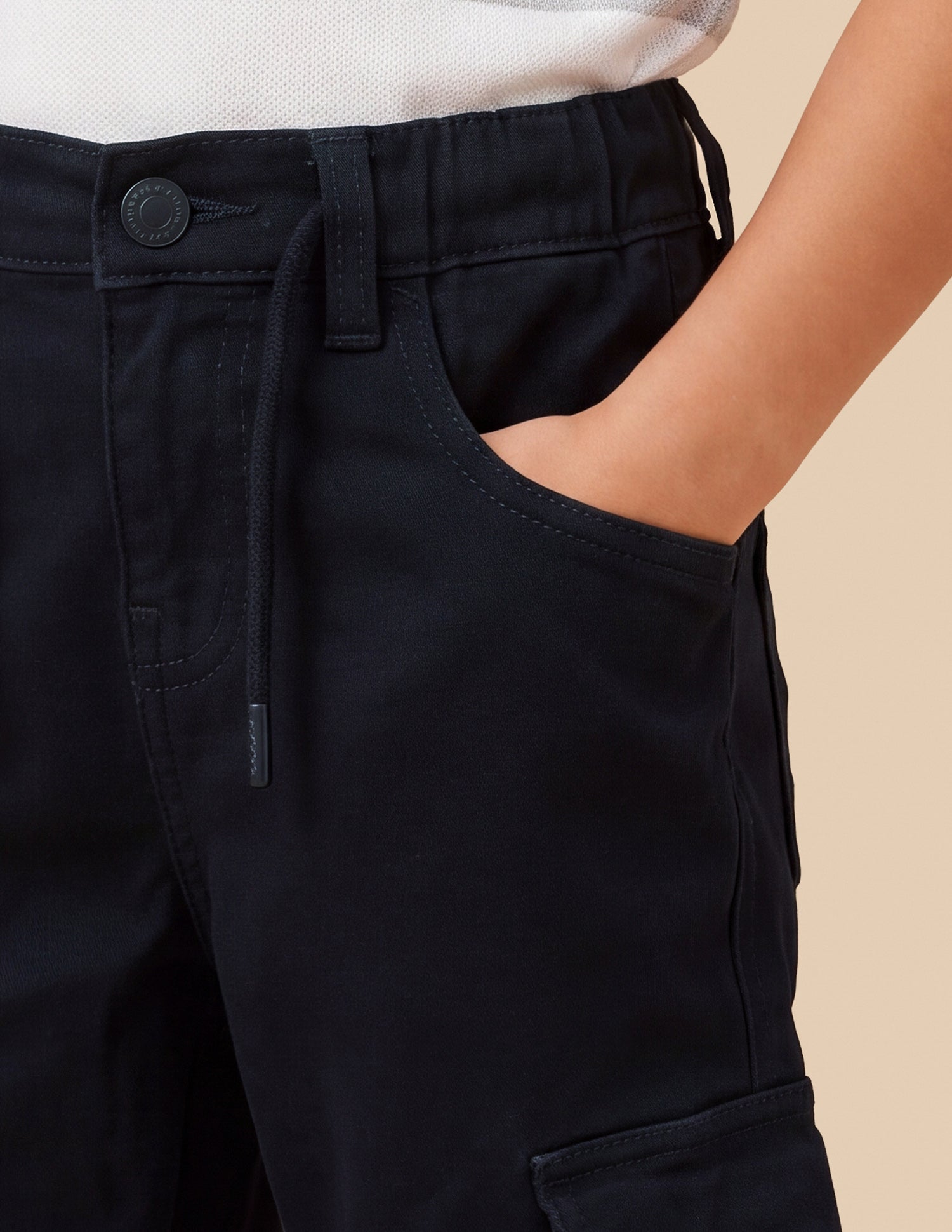 Shawn Relaxed Fit Blue Cargo Jeans Dark Blue - U.S. Polo Assn. India | Large