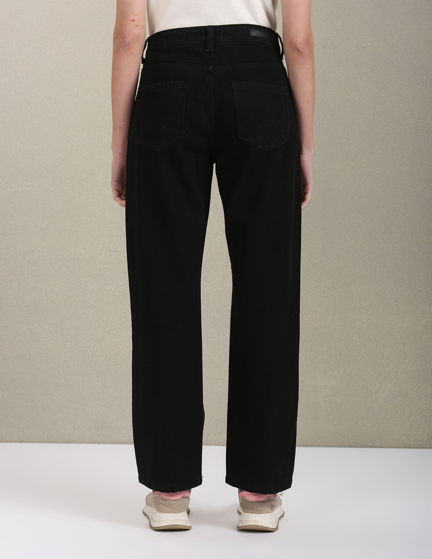 Straight Fit Mid Rise Jeans Black - U.S. POLO ASSN. | Large