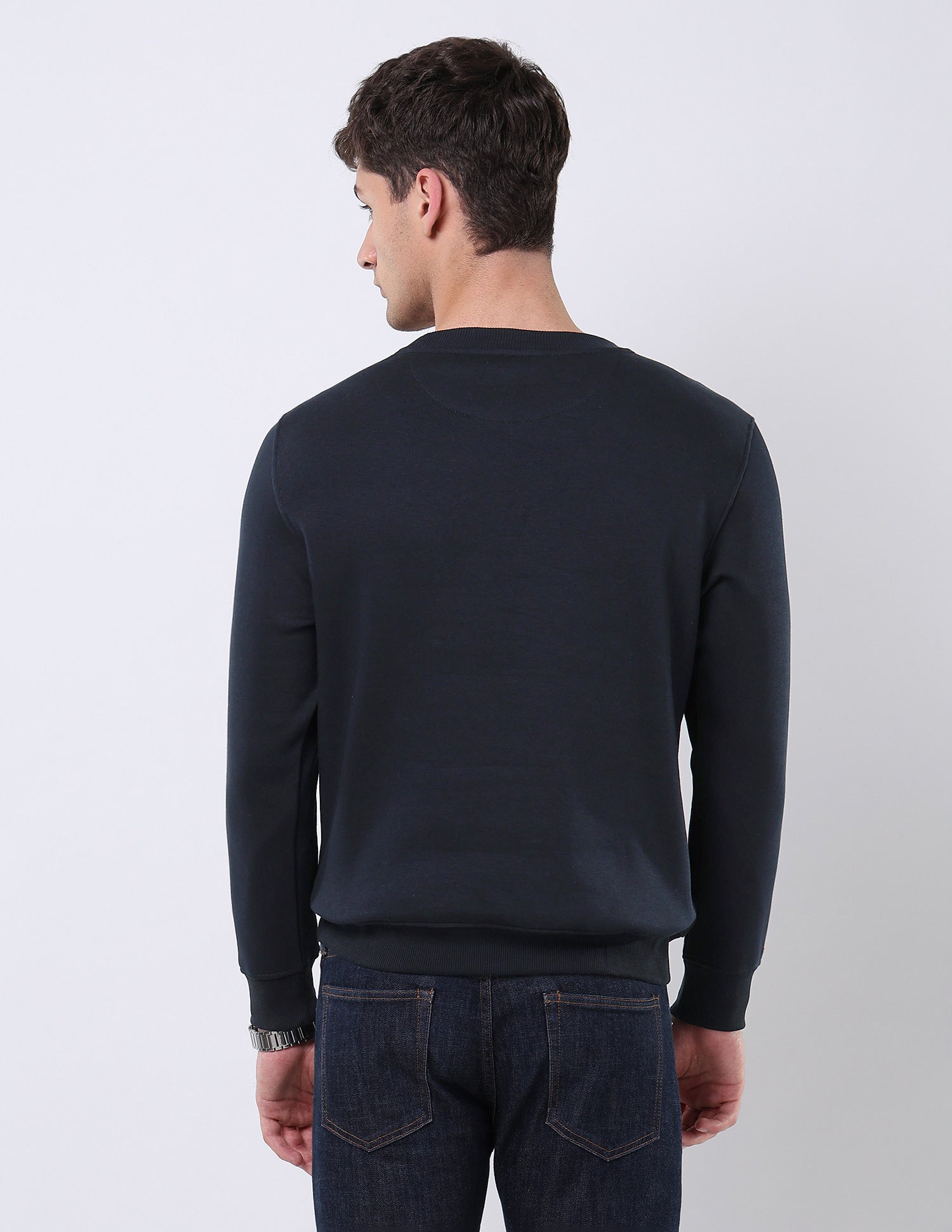 Brand Printed Regular Fit Sweatshirt Navy - U.S. POLO ASSN. | Large