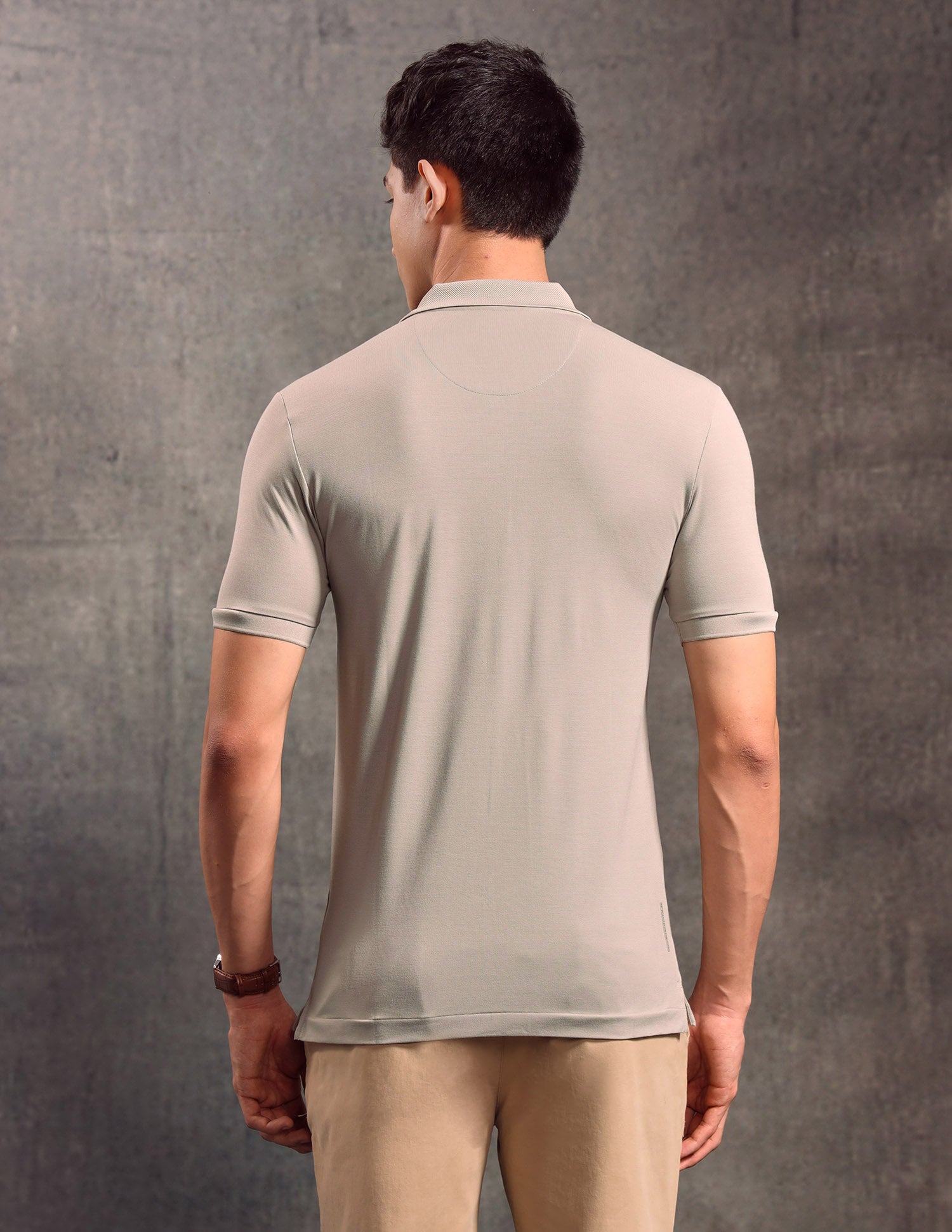 Solid Regular Fit Polo shirt Light Grey - U.S. POLO ASSN. | Large