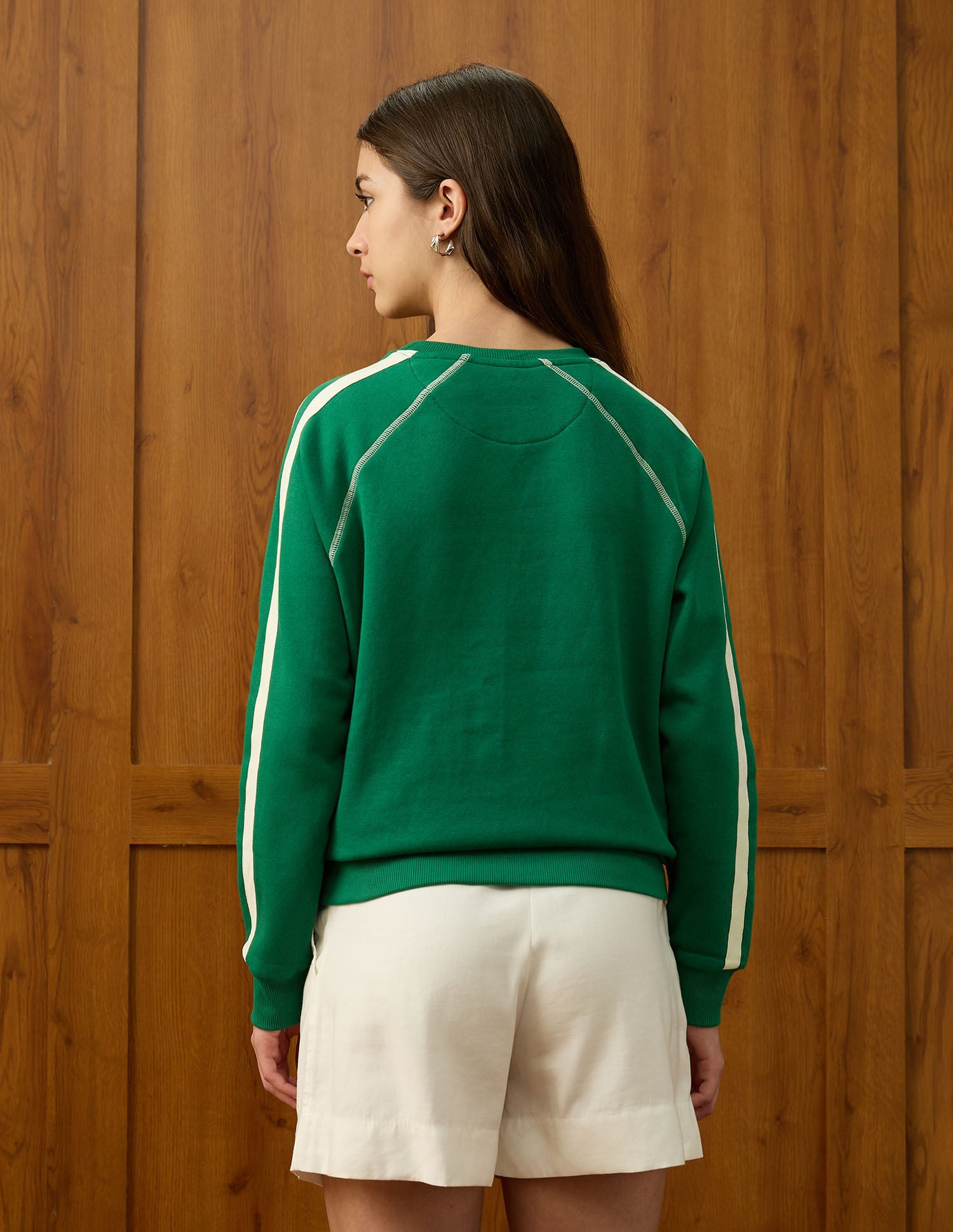 Brand Printed Regular Fit Sweatshirt Green - U.S. POLO ASSN. | Large