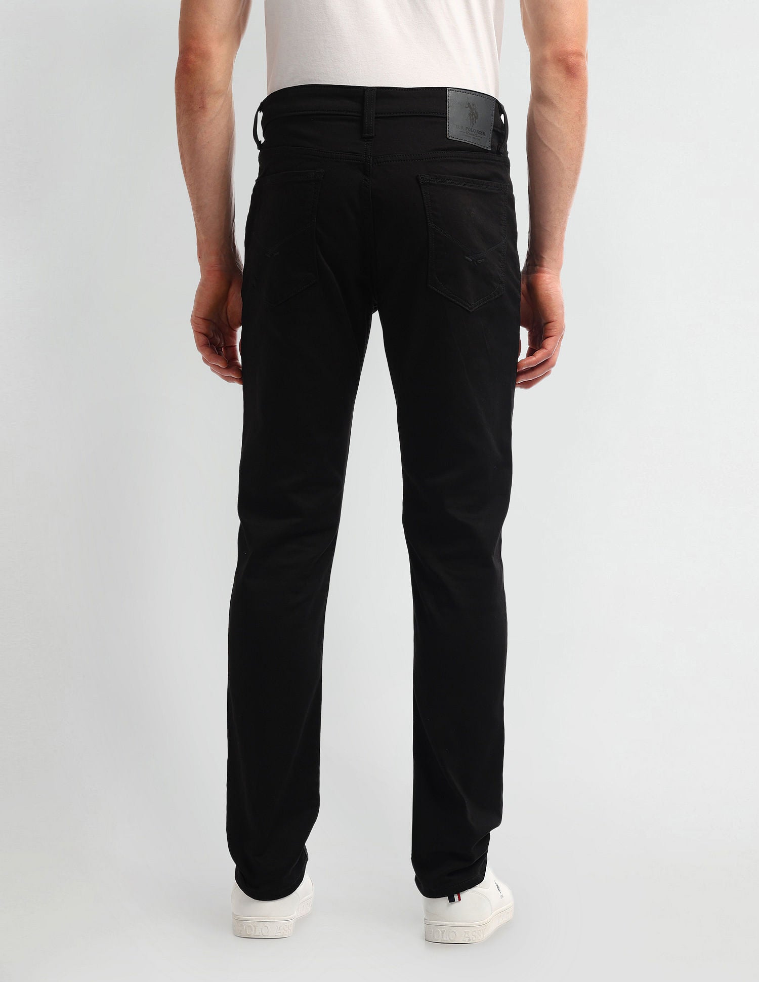 Slim Tapered Black Jeans Black - U.S. POLO ASSN. | Large