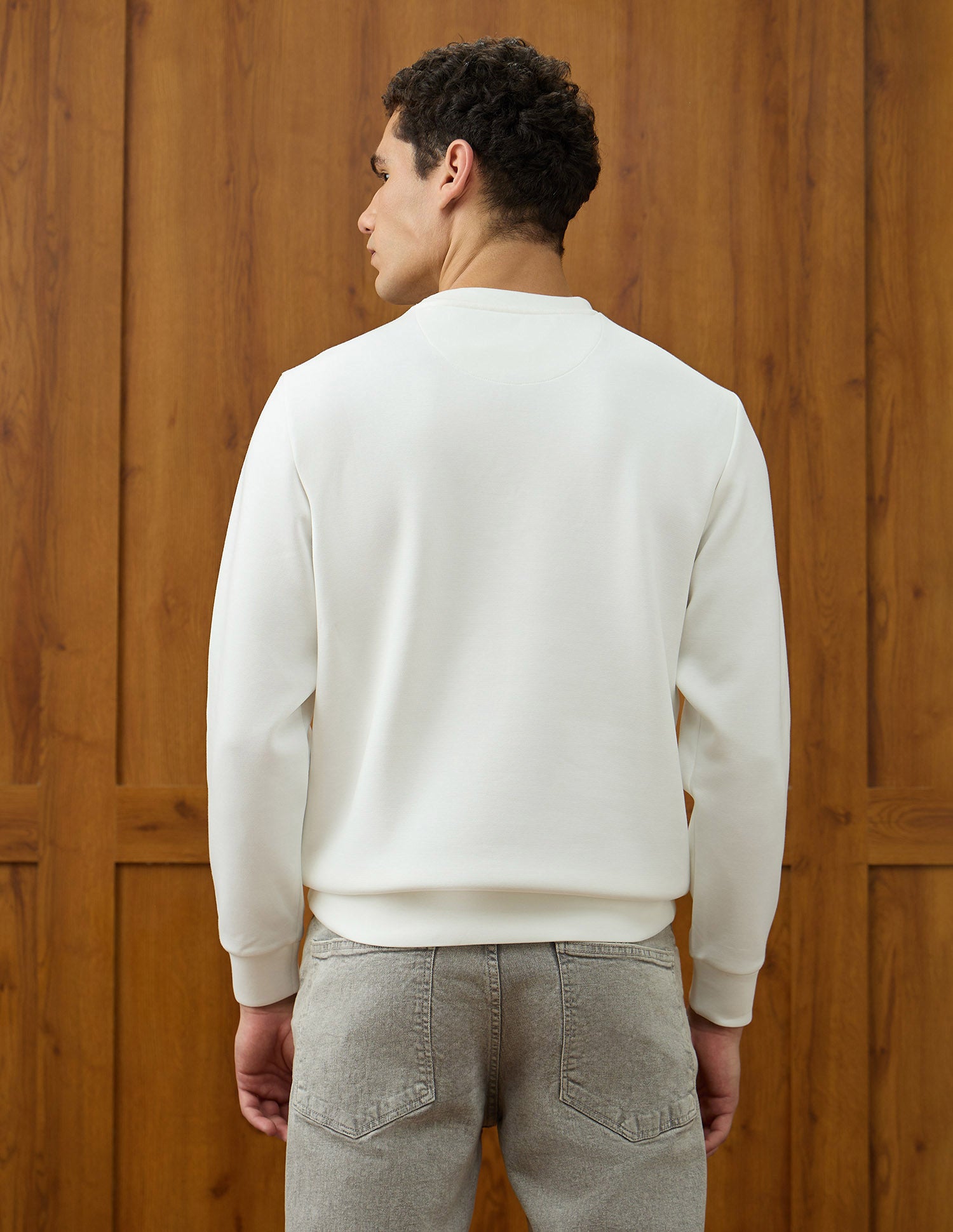 Brand Embroidered Equestrian Aisle Theater Sweatshirt Off White - U.S. POLO ASSN. | Large