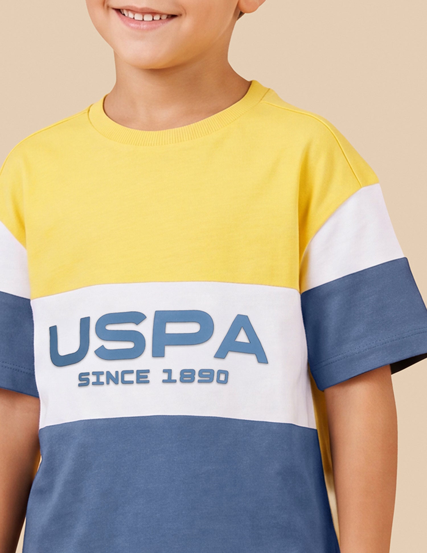 Brand Printed Oversized Fit T-Shirt Yellow - U.S. Polo Assn. India | Large