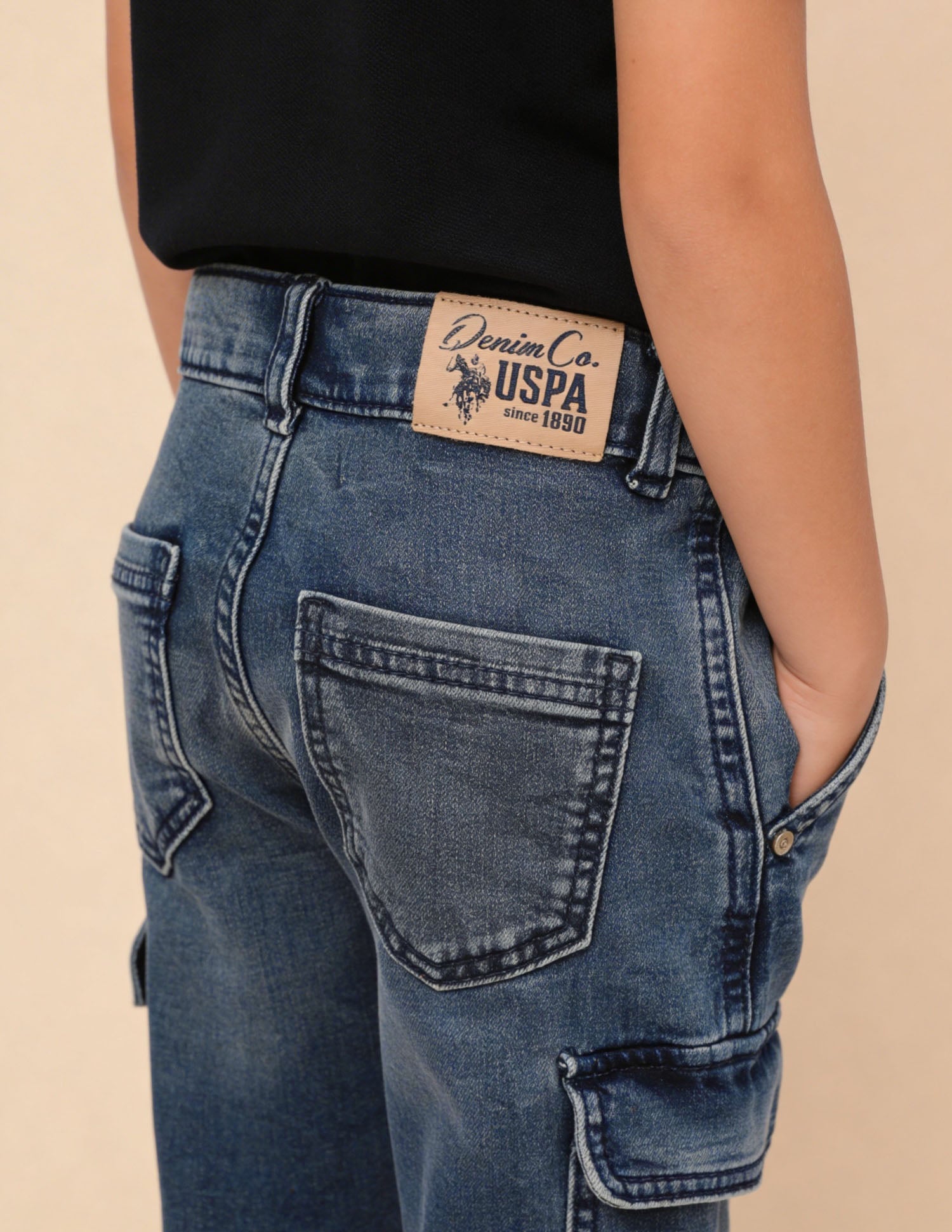 Relaxed Fit Blue Jeans Light Blue - U.S. Polo Assn. India | Large