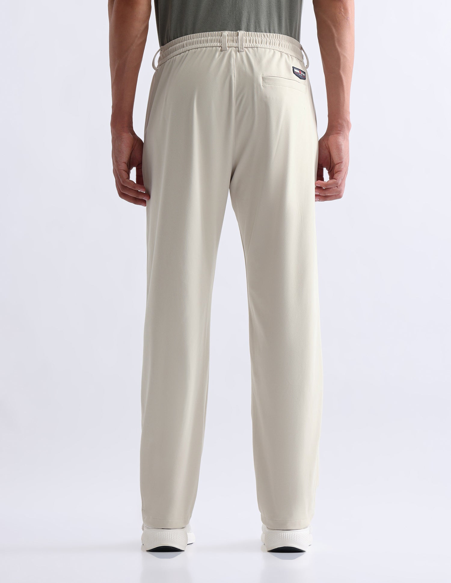 Mid Rise Slim Fit Active Track Pants Light Grey - U.S. Polo Assn. India | Large