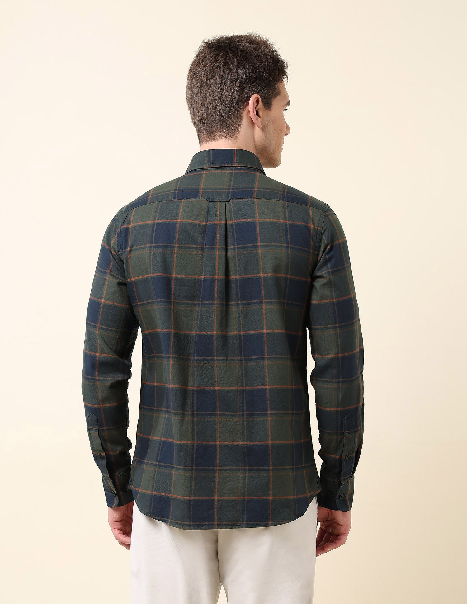 Buffalo Checked Dobby Shirt Olive - U.S. Polo Assn. India | Large