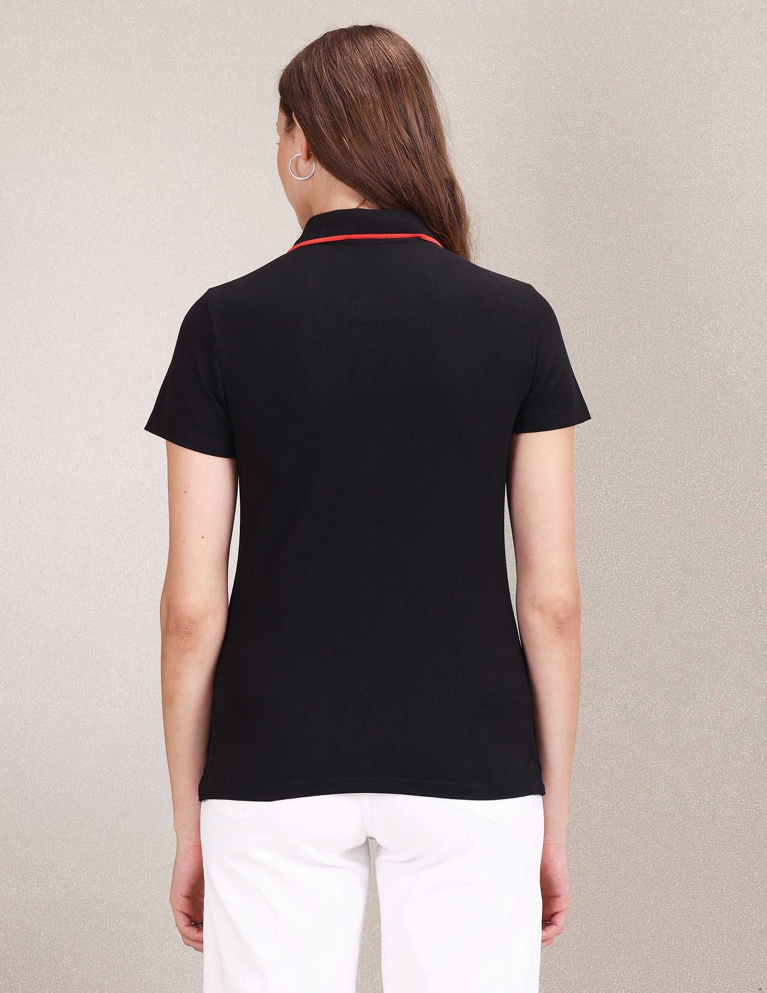 Solid Regular Fit Polo Shirt Black - U.S. POLO ASSN. | Large