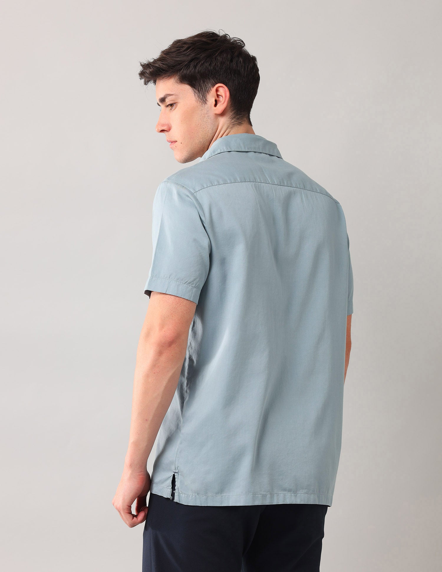 Relaxed Fit Solid Shirt Grey - U.S. POLO ASSN. | Large