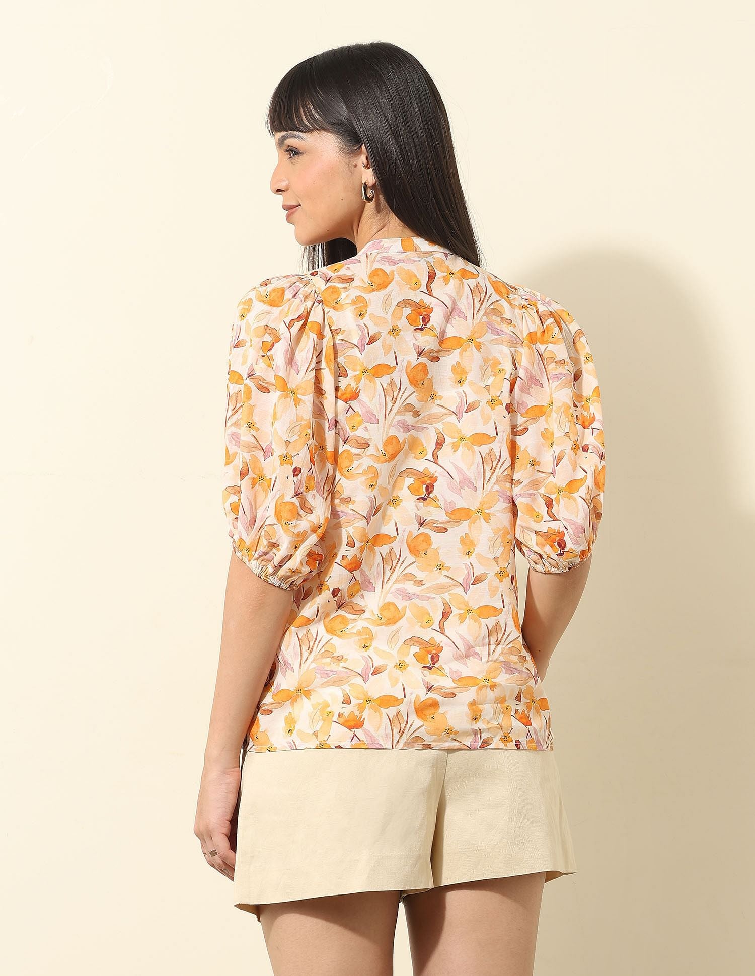 Floral Printed Top Multi - U.S. Polo Assn. India | Large