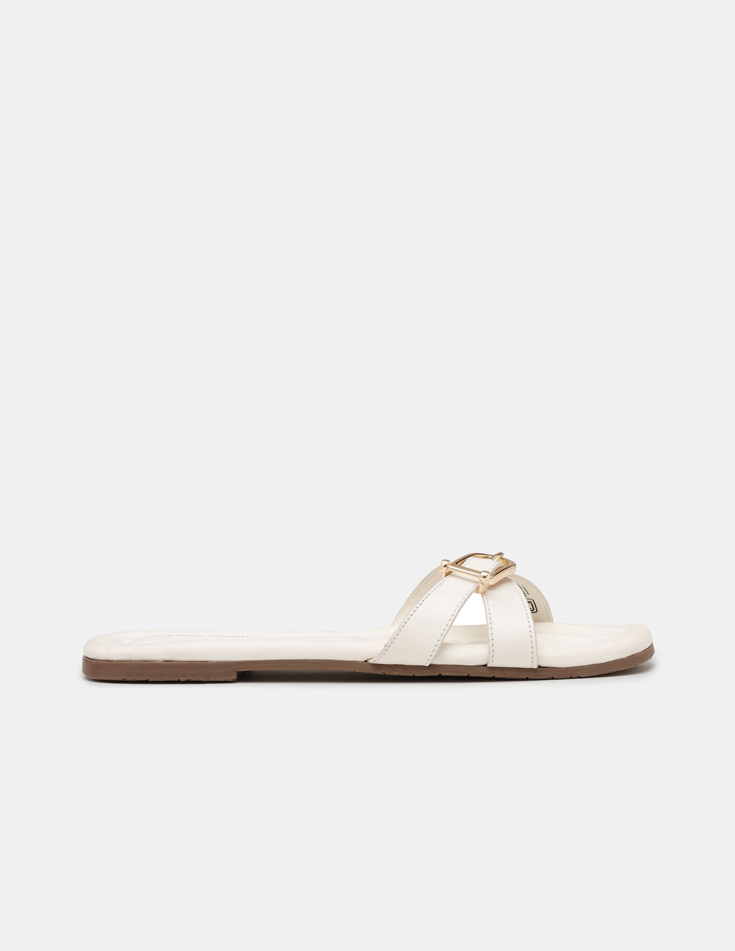 Women Dahye Textured Sole Cross Strap Sandals Off White - U.S. Polo Assn. India | Large