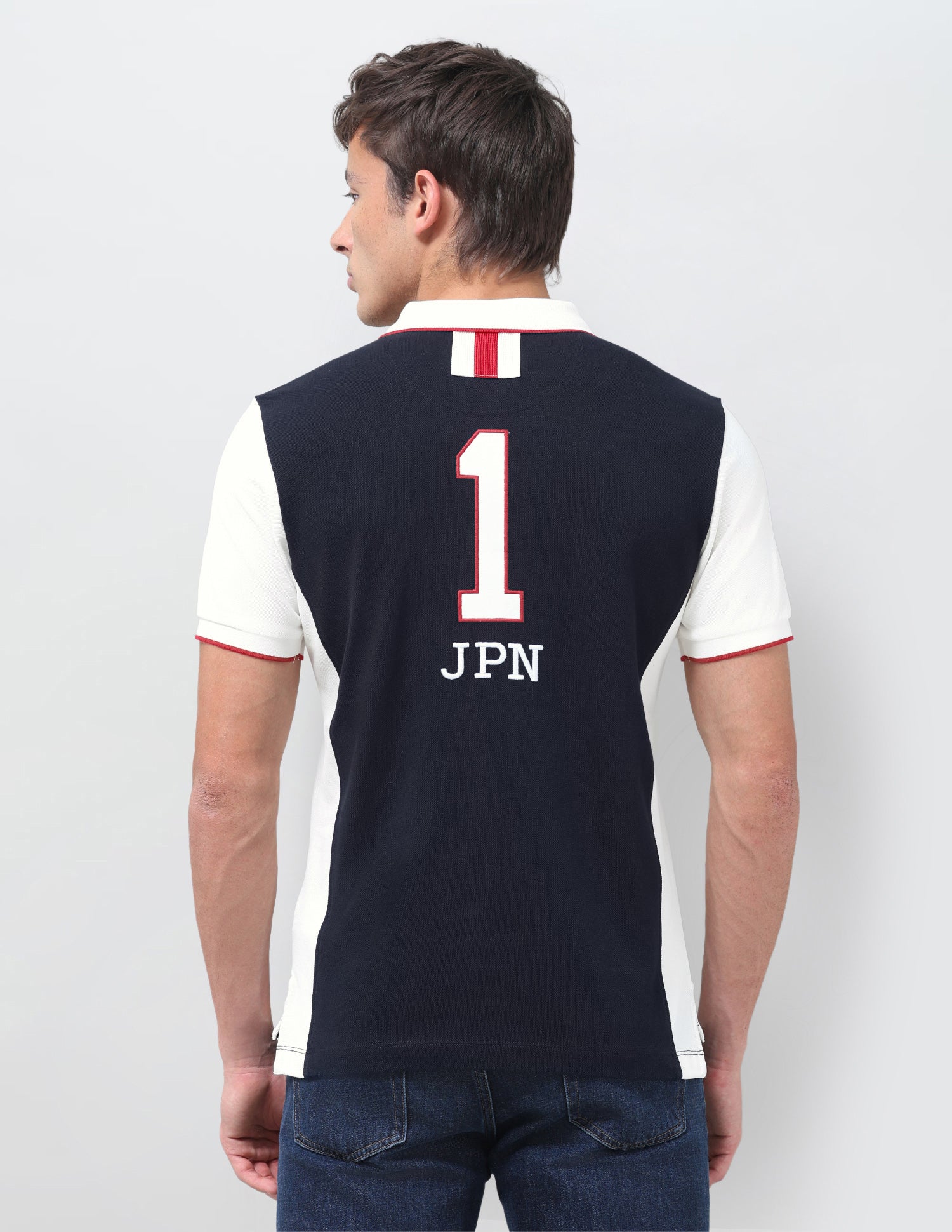 Colourblocked Slim Fit Polo Shirt Navy - U.S. Polo Assn. India | Large