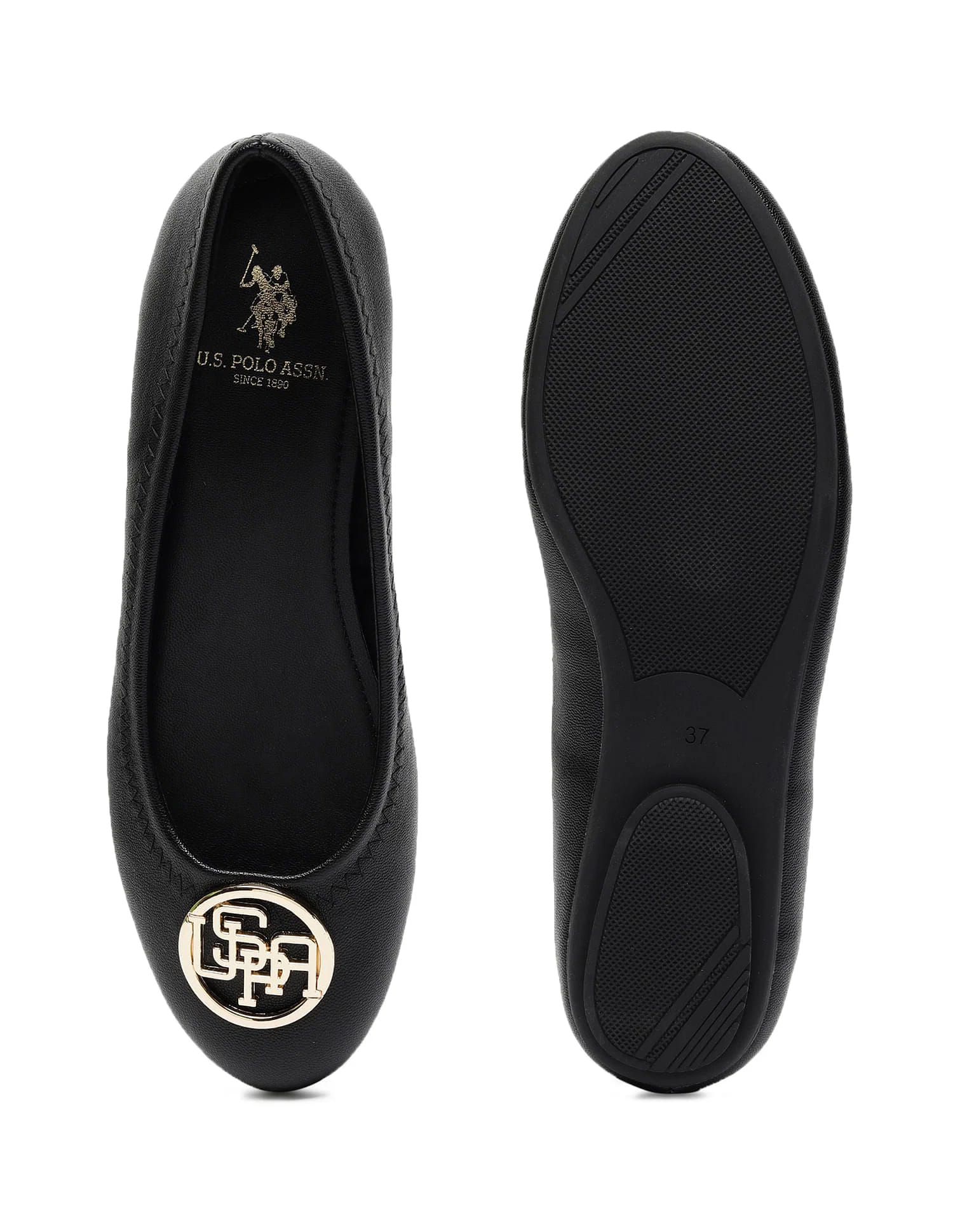 Emily 2.0 Black Ballerinas Black - U.S. Polo Assn. India | Large