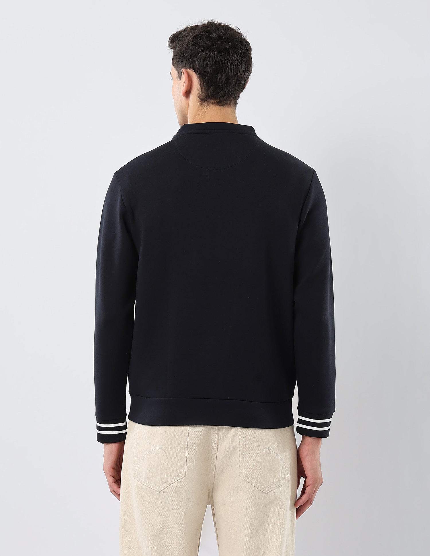 Brand Embossed Regular Fit Sweatshirt Navy - U.S. POLO ASSN. | Large