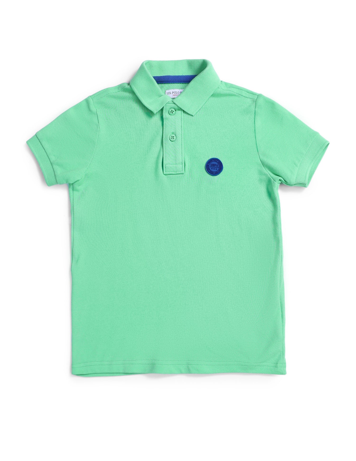 Boys Solid Cotton T-Shirt Mint - U.S. POLO ASSN. | Large