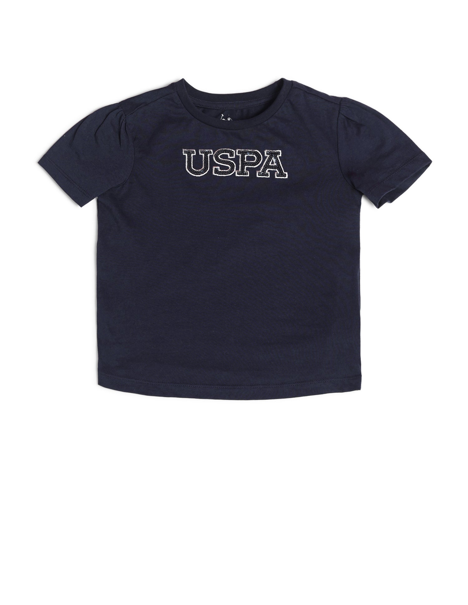 Girls Brand Printed Regular Fit T-Shirt Navy - U.S. POLO ASSN. | Large