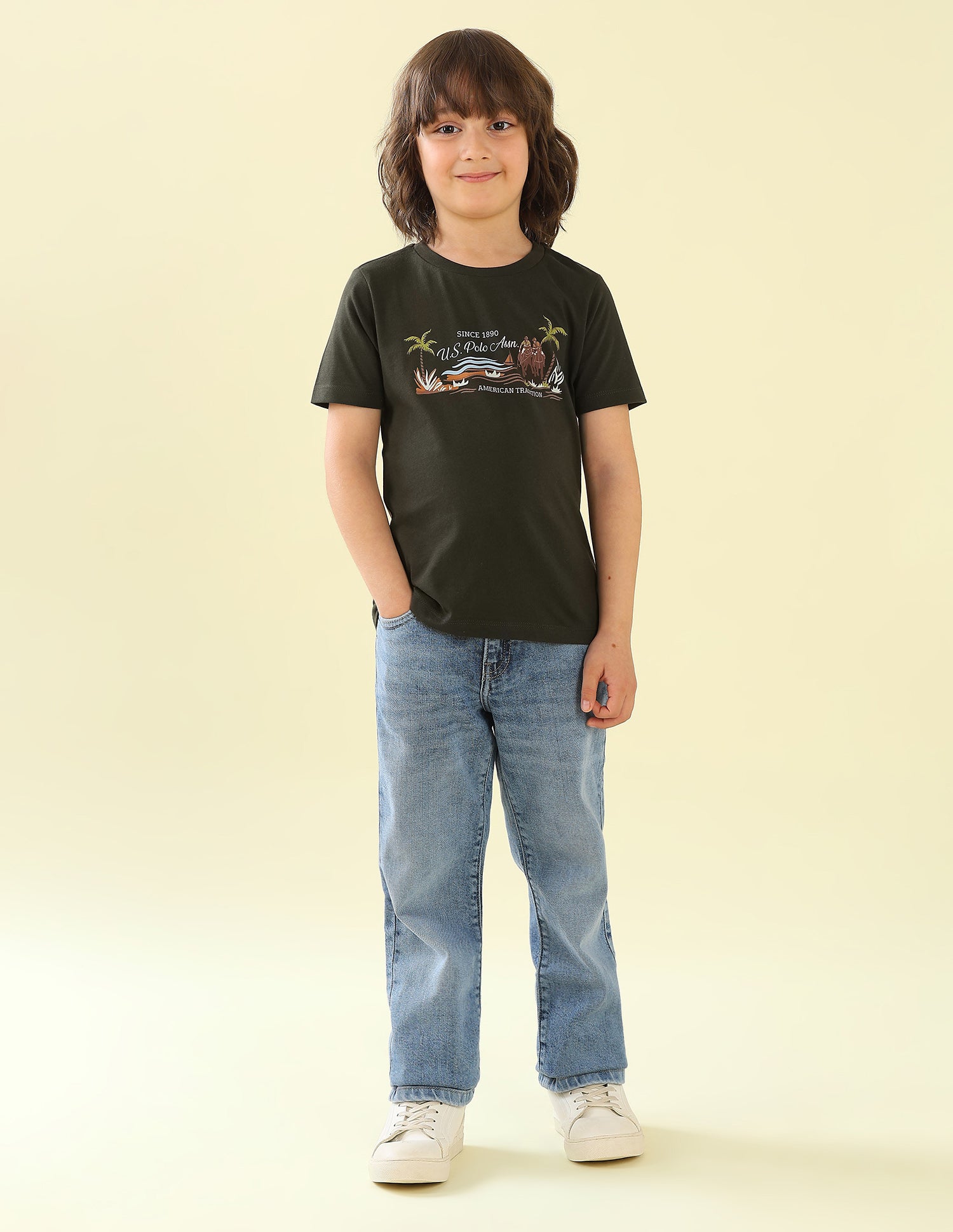 Graphic Brand Printed Regular Fit T-Shirt - Pack Of 2 Multi2 - U.S. Polo Assn. India | Large