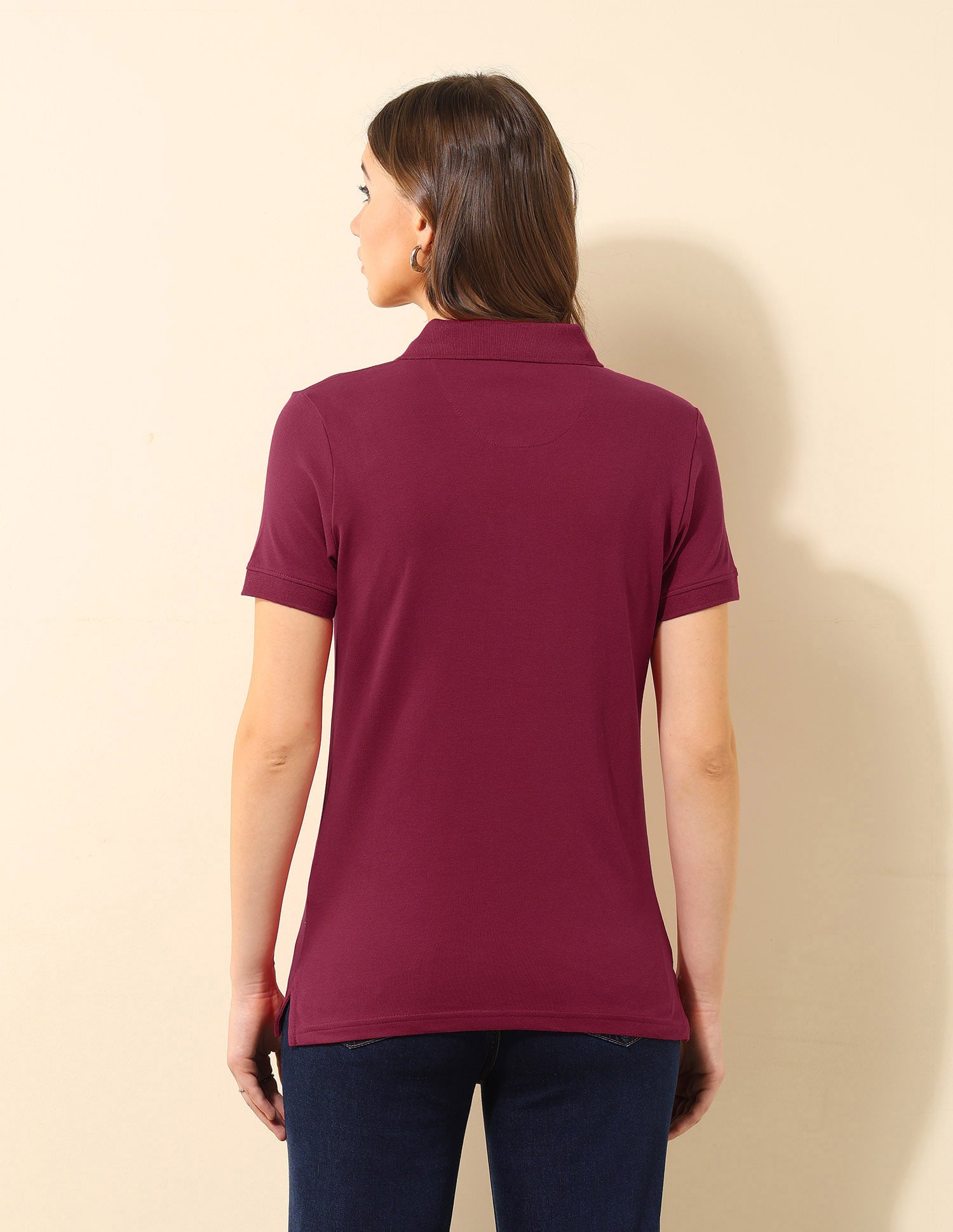 Solid Slim Polo Shirt Fuchsia - U.S. Polo Assn. India | Large