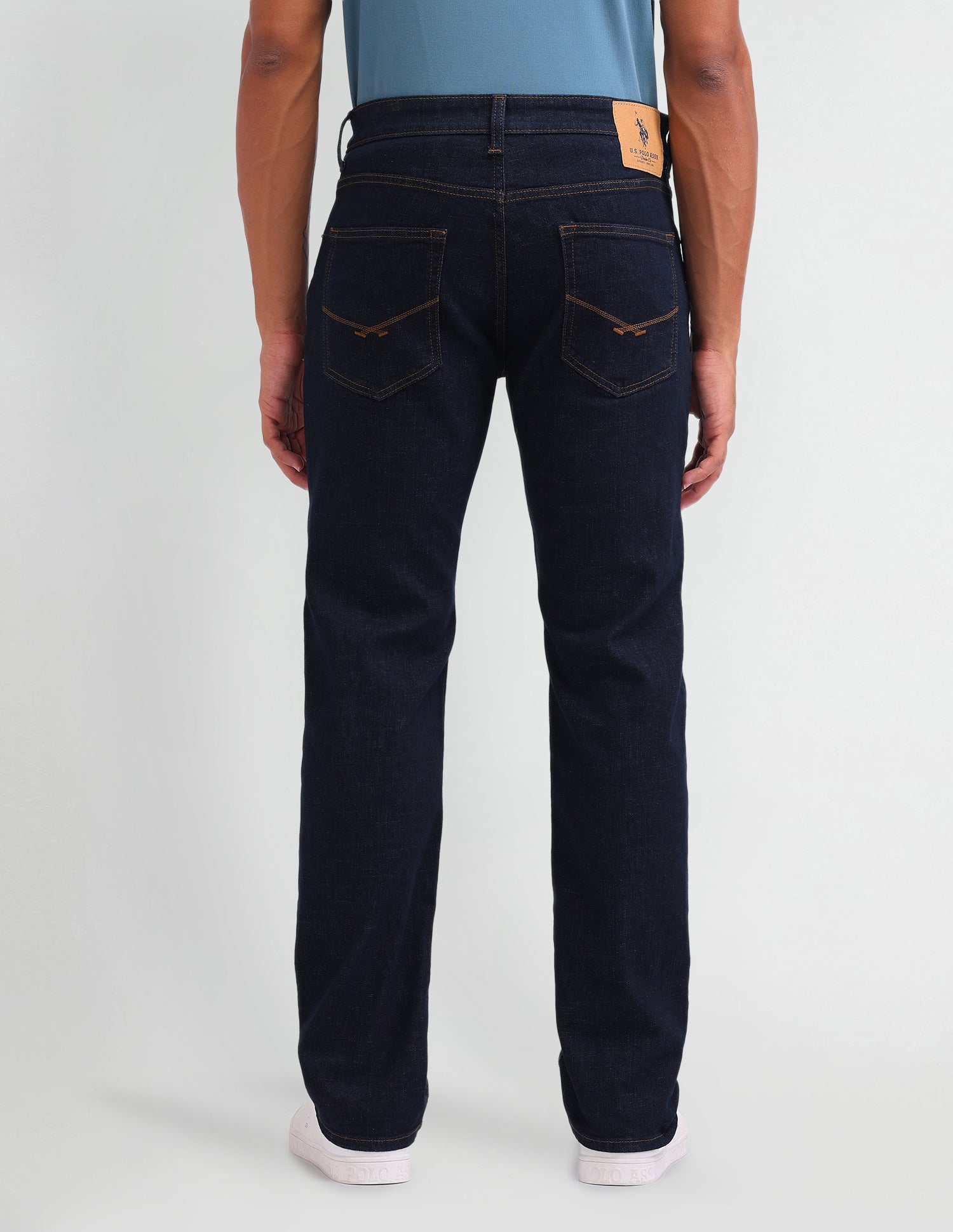 Harold Slim Straight Fit Blue Jeans Dark Wash - U.S. POLO ASSN. | Large