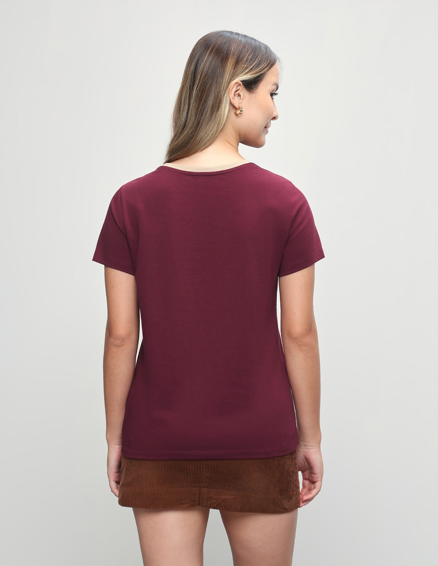 Graphic Brand Printed Regular Fit T-Shirt Maroon - U.S. Polo Assn. India | Large