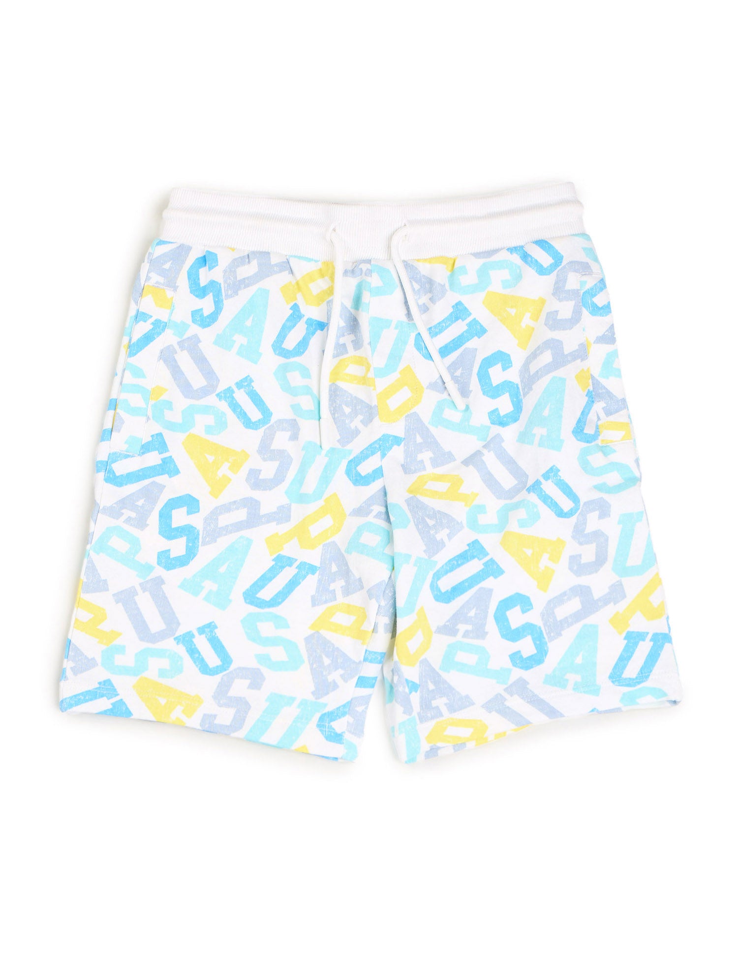 Boys Brand Printed Shorts White - U.S. POLO ASSN. | Large