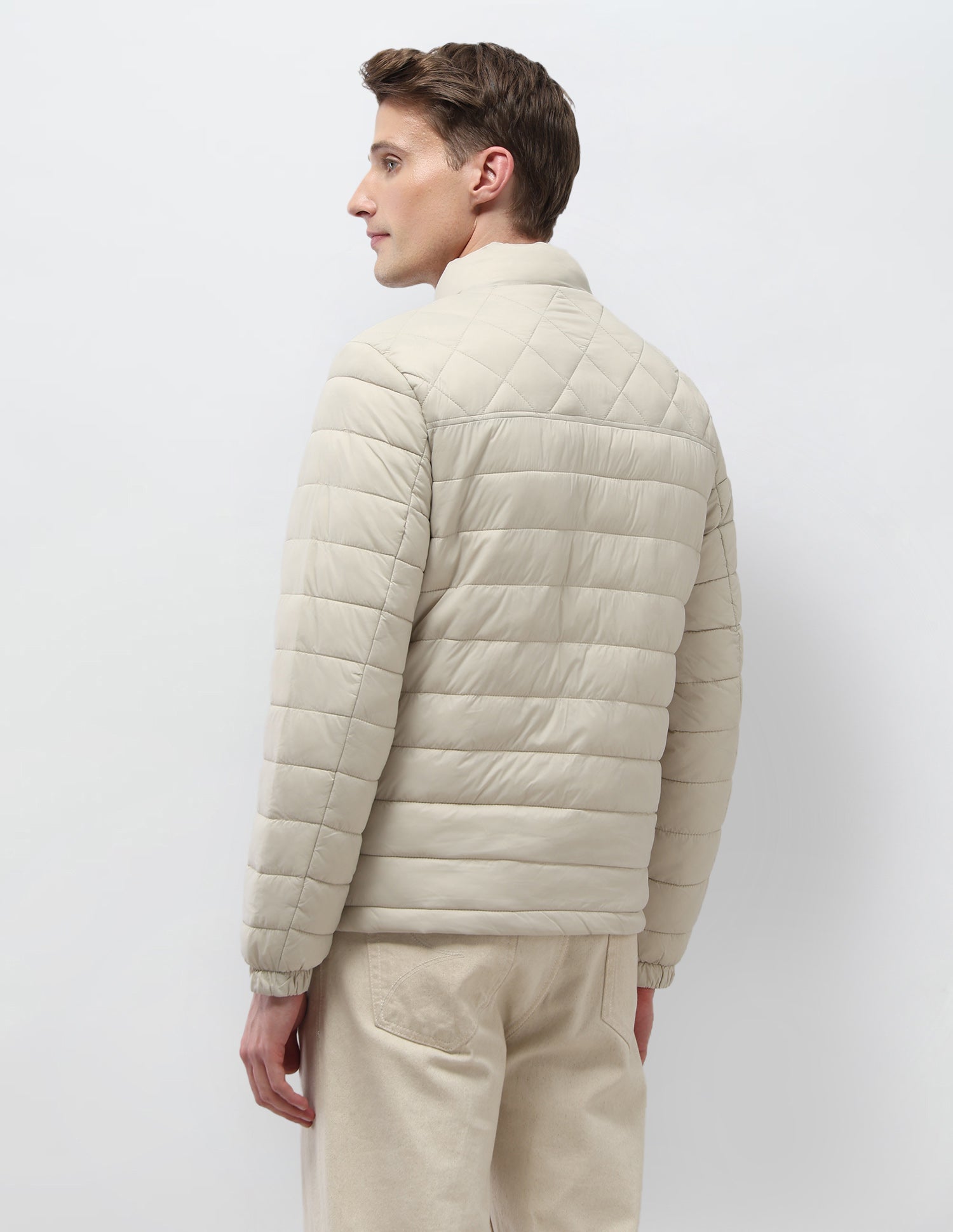 Reversible Puffer Jacket Ecru - U.S. Polo Assn. India | Large