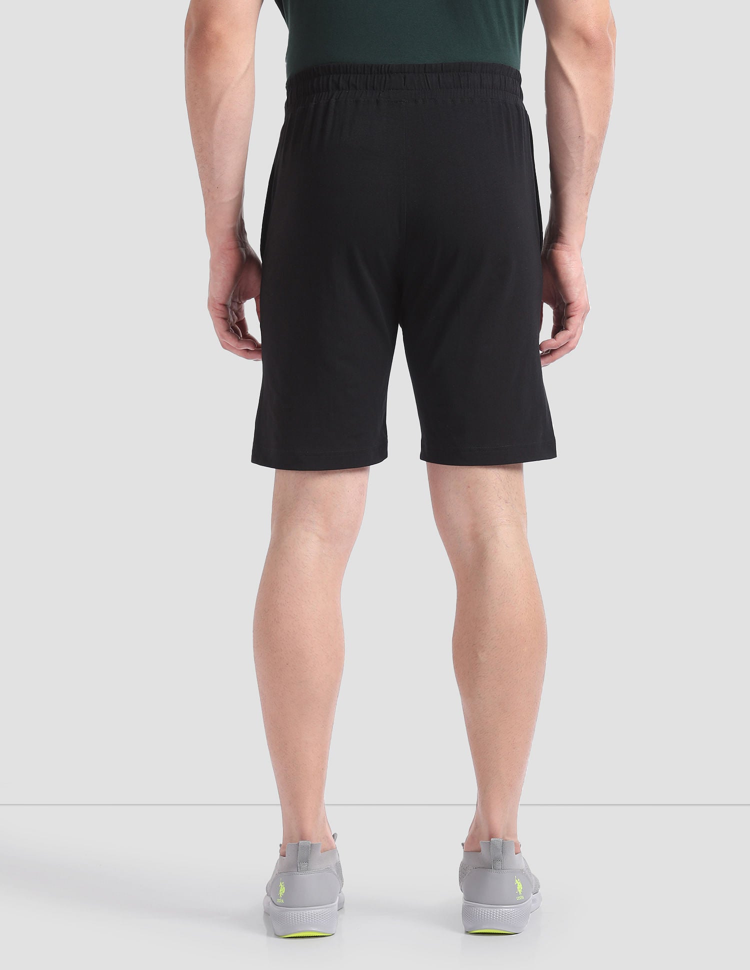 Cotton Stretch OES01 Lounge Shorts - Pack Of 1 Black - U.S. POLO ASSN. | Large