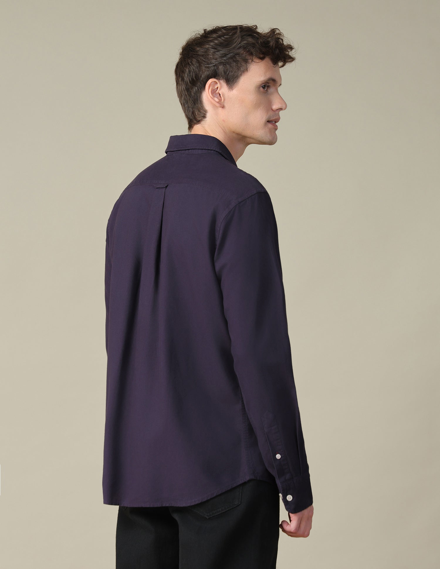Oxford Tailored Fit Shirt Purple - U.S. Polo Assn. India | Large