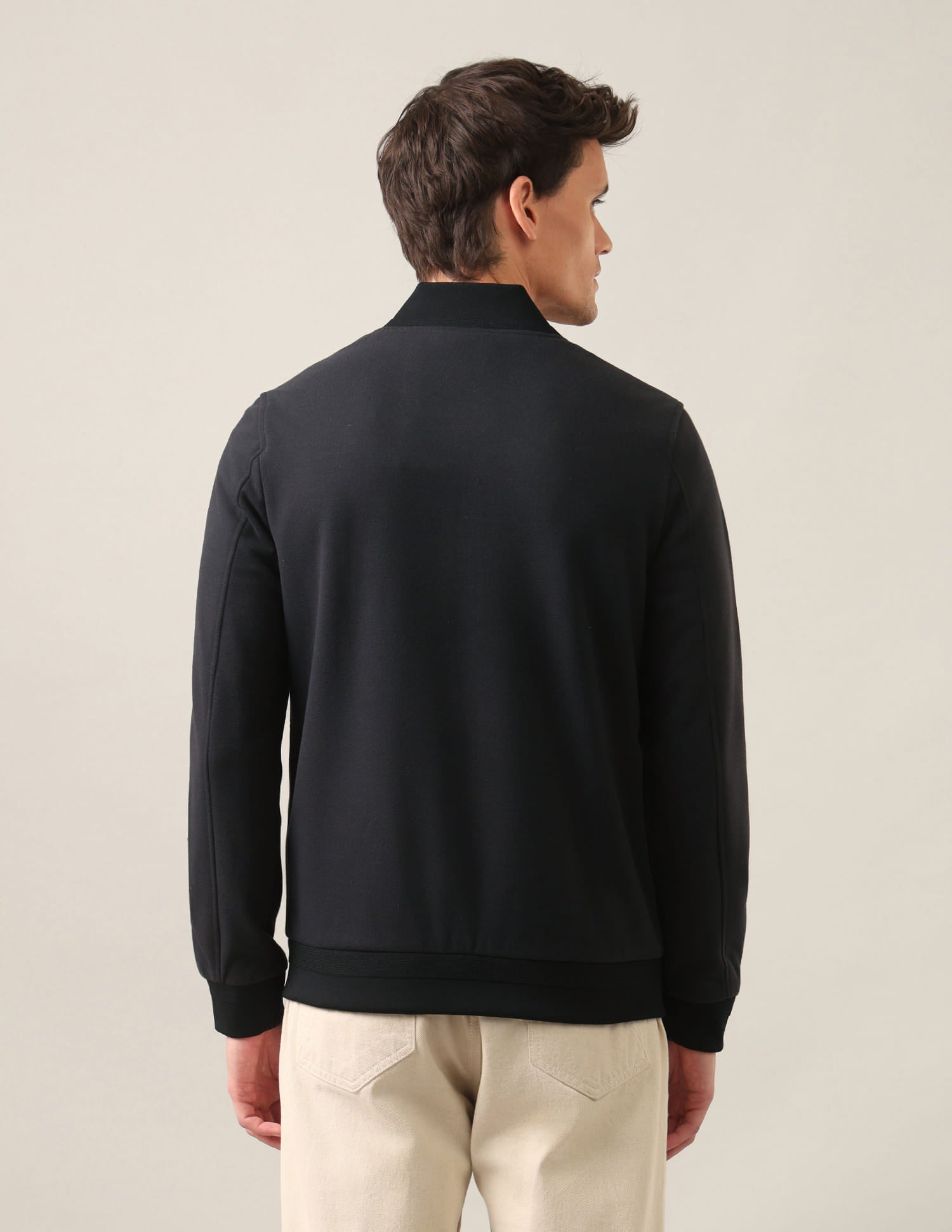 Knitted Bomber Jacket Black - U.S. Polo Assn. India | Large